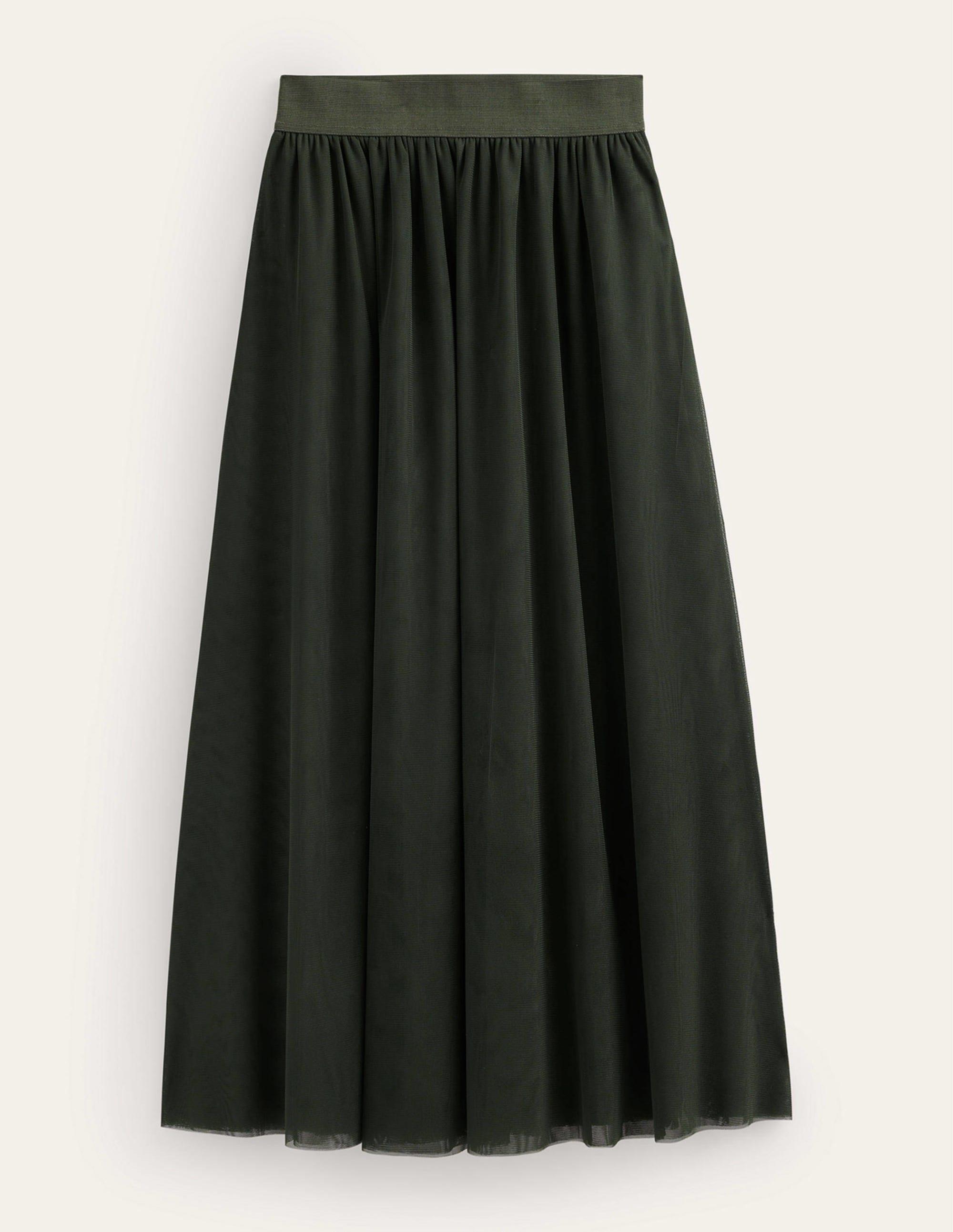 Boden green pleated skirt outlet