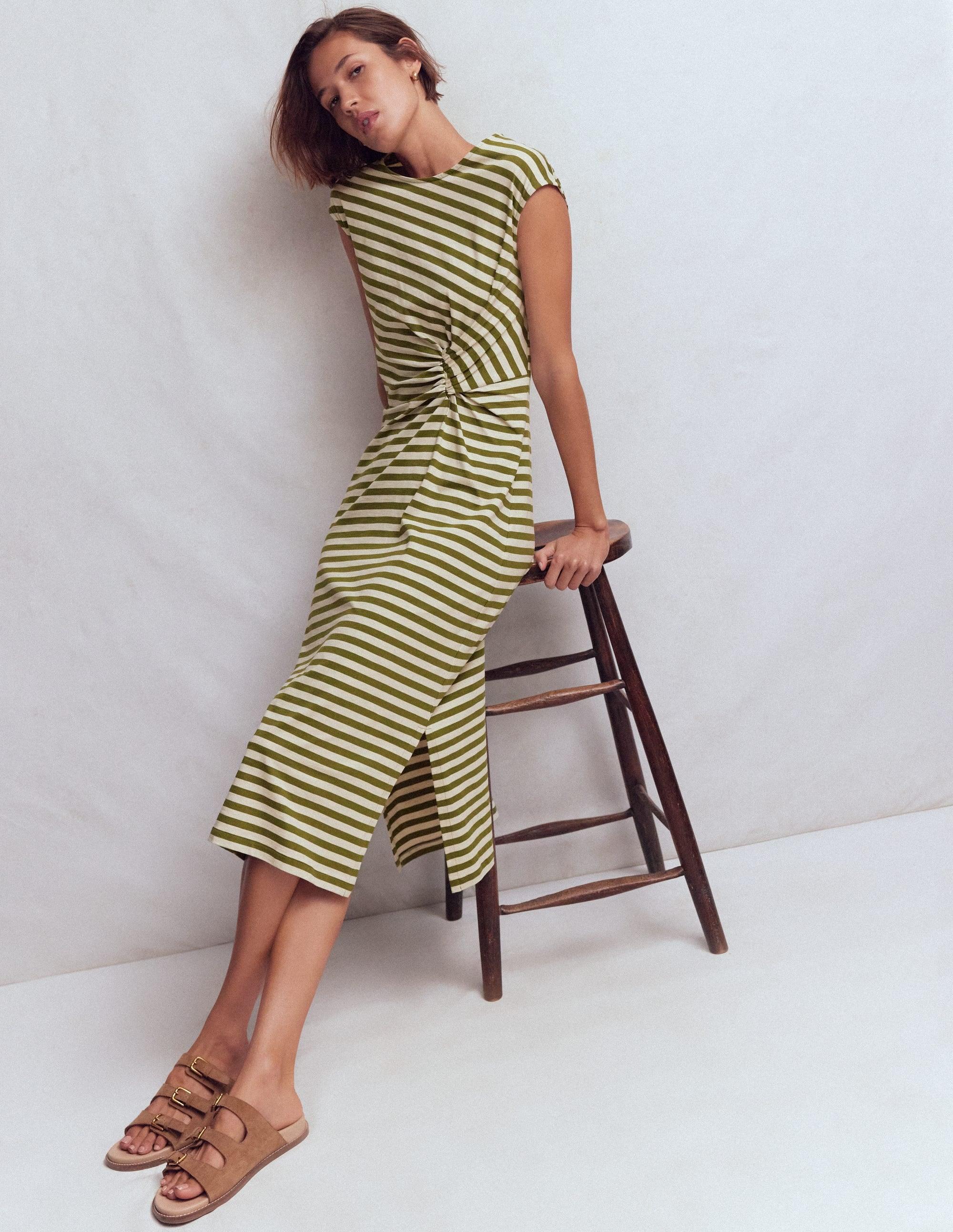 a line dress office wear Miss Circle Women Ignacia Office Casual Black and White Halter Mini A-line Dress main image 1
