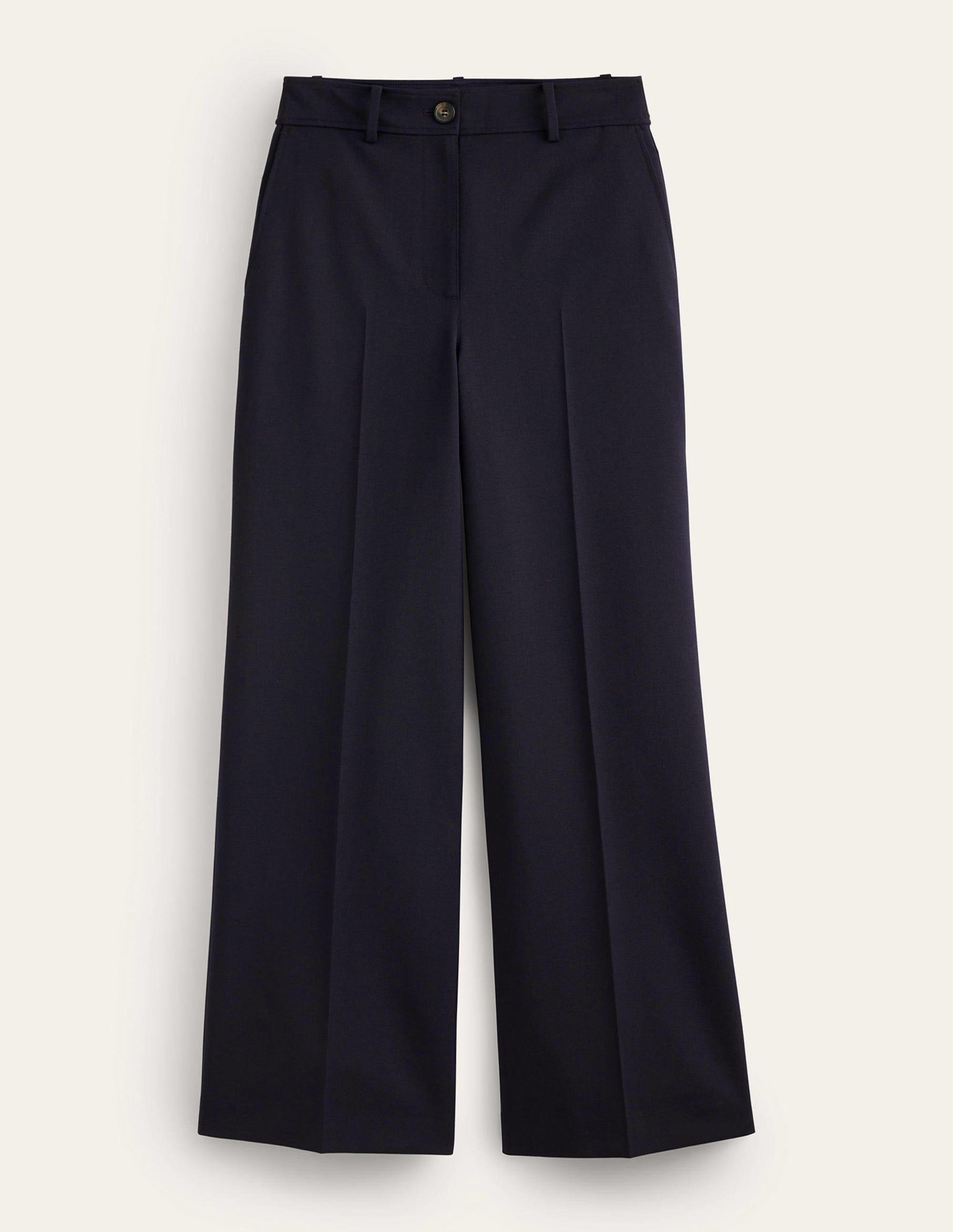 Boden Westbourne Wool Trousers in Blue