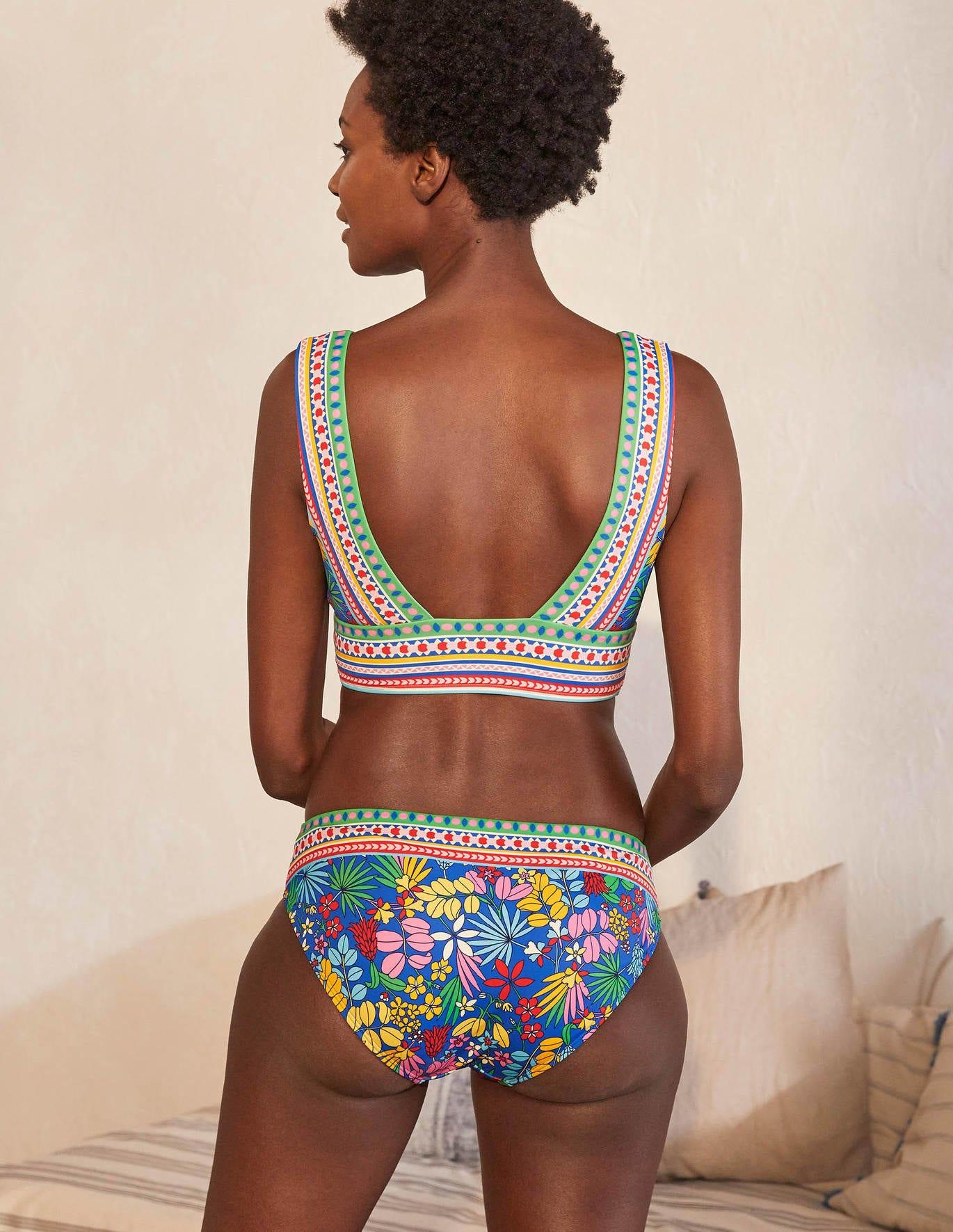 Boden Porto Bikini Bottoms in Brown Lyst