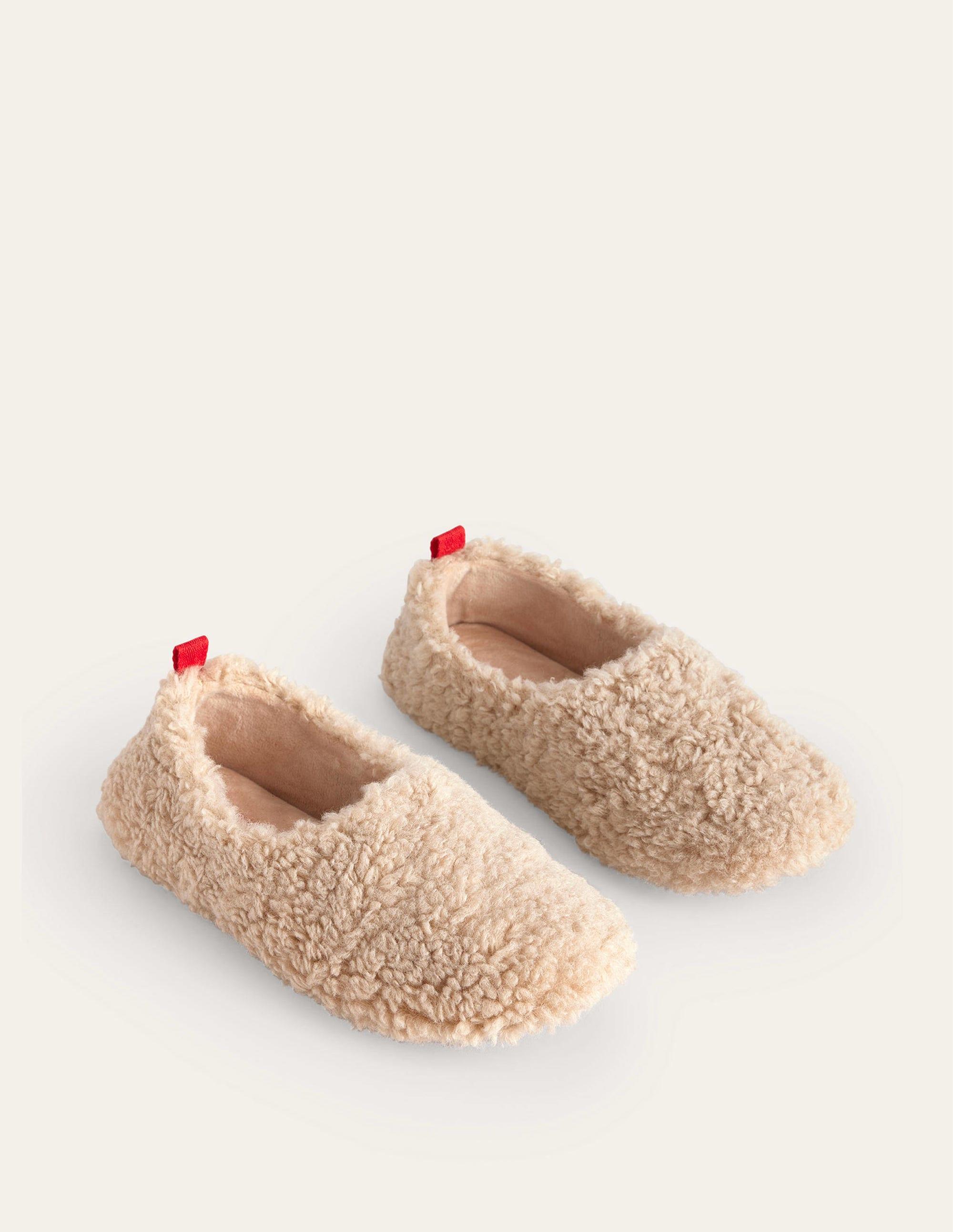 Boden Borg Ballerina Slippers in Natural Lyst UK