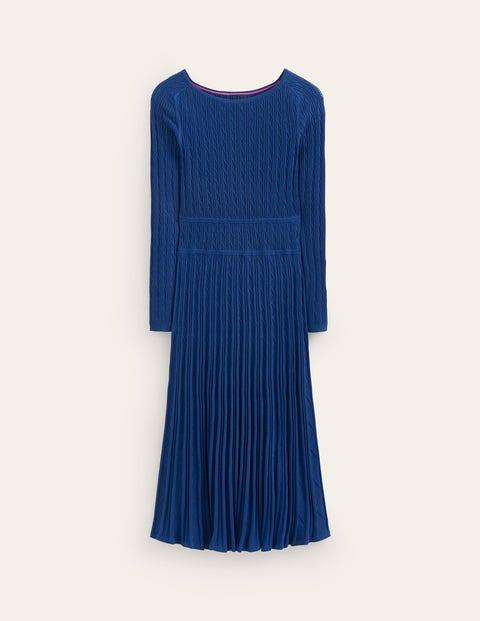 Boden Imogen Empire Knitted Dress in Blue | Lyst