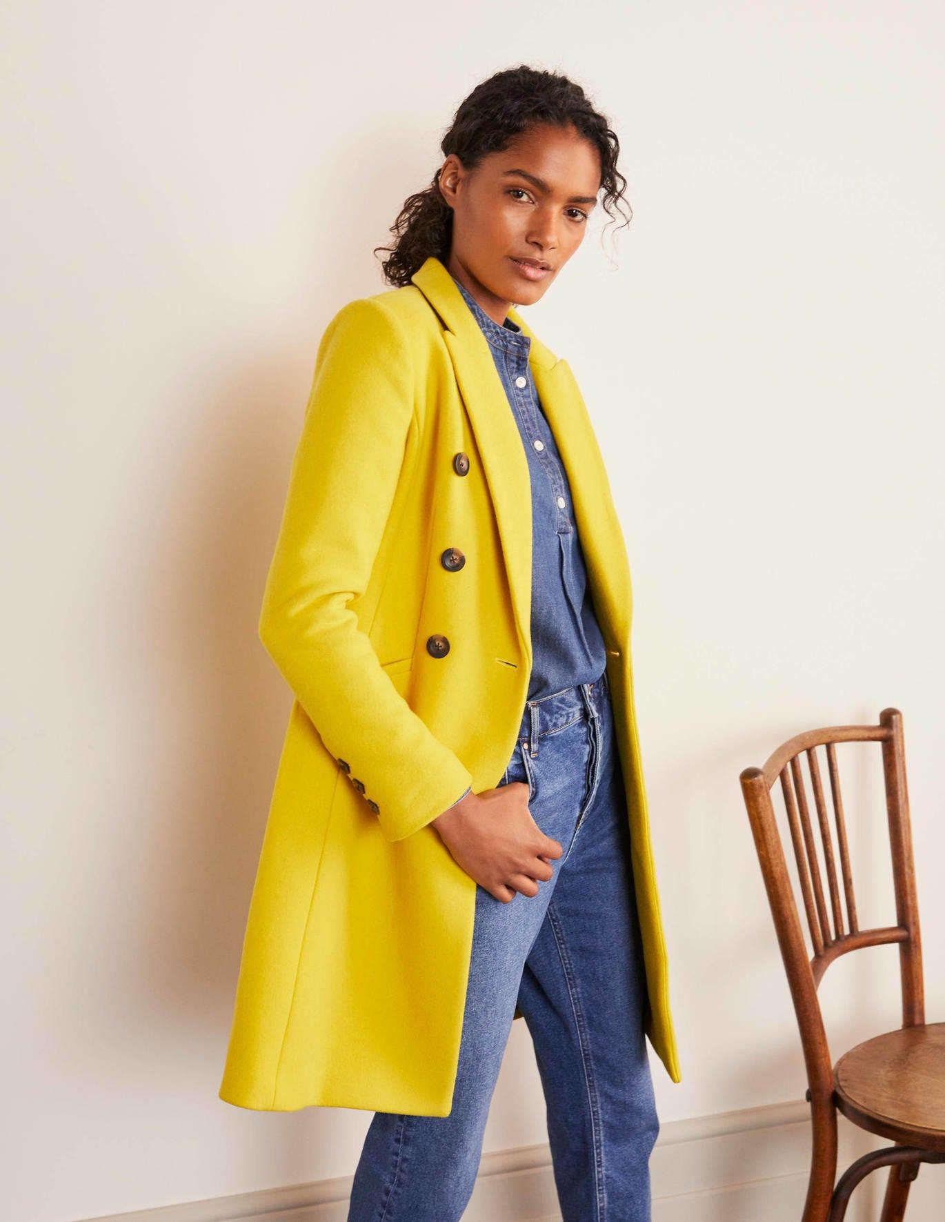 boden yellow coat