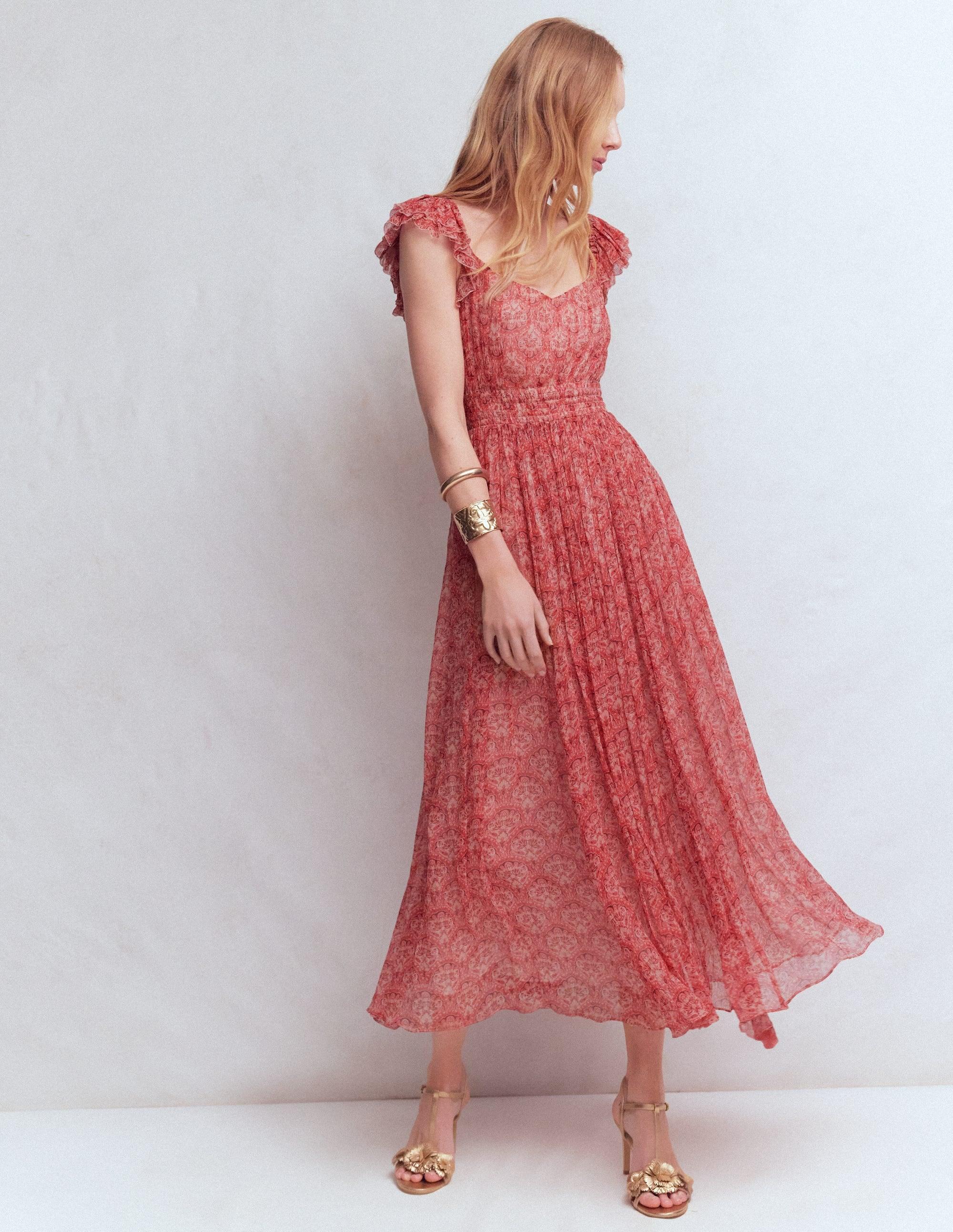 boden pink maxi dress Boden Women's Elodie Jersey Maxi Dress in Pink