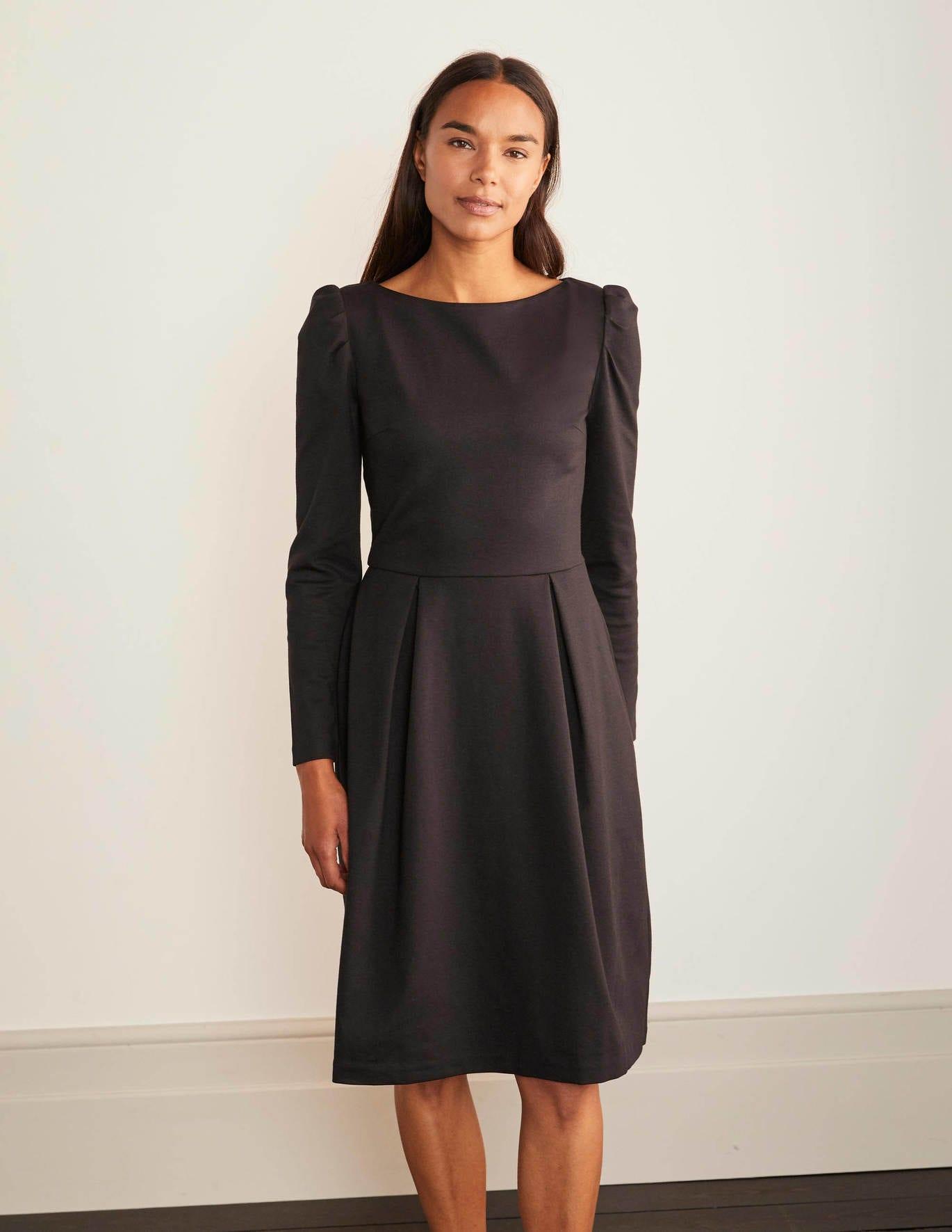 mira ponte wrap dress