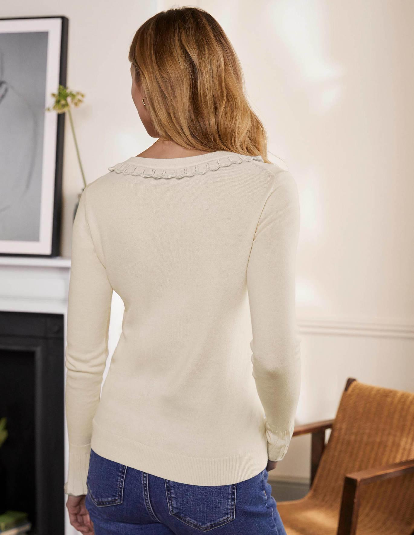 Boden Cotton Aimee Pointelle Jumper in 