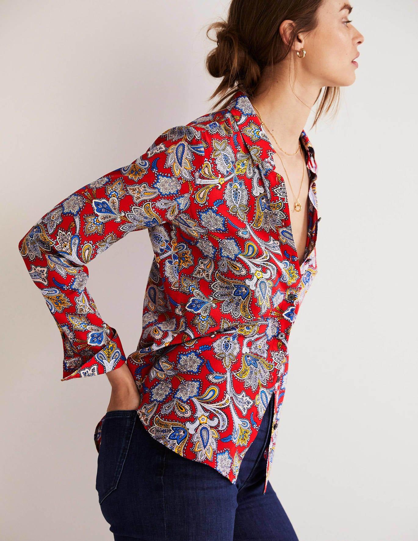 HOT The Silk Shirt Boden Silk Shirt Boden Ladies Tops Sale