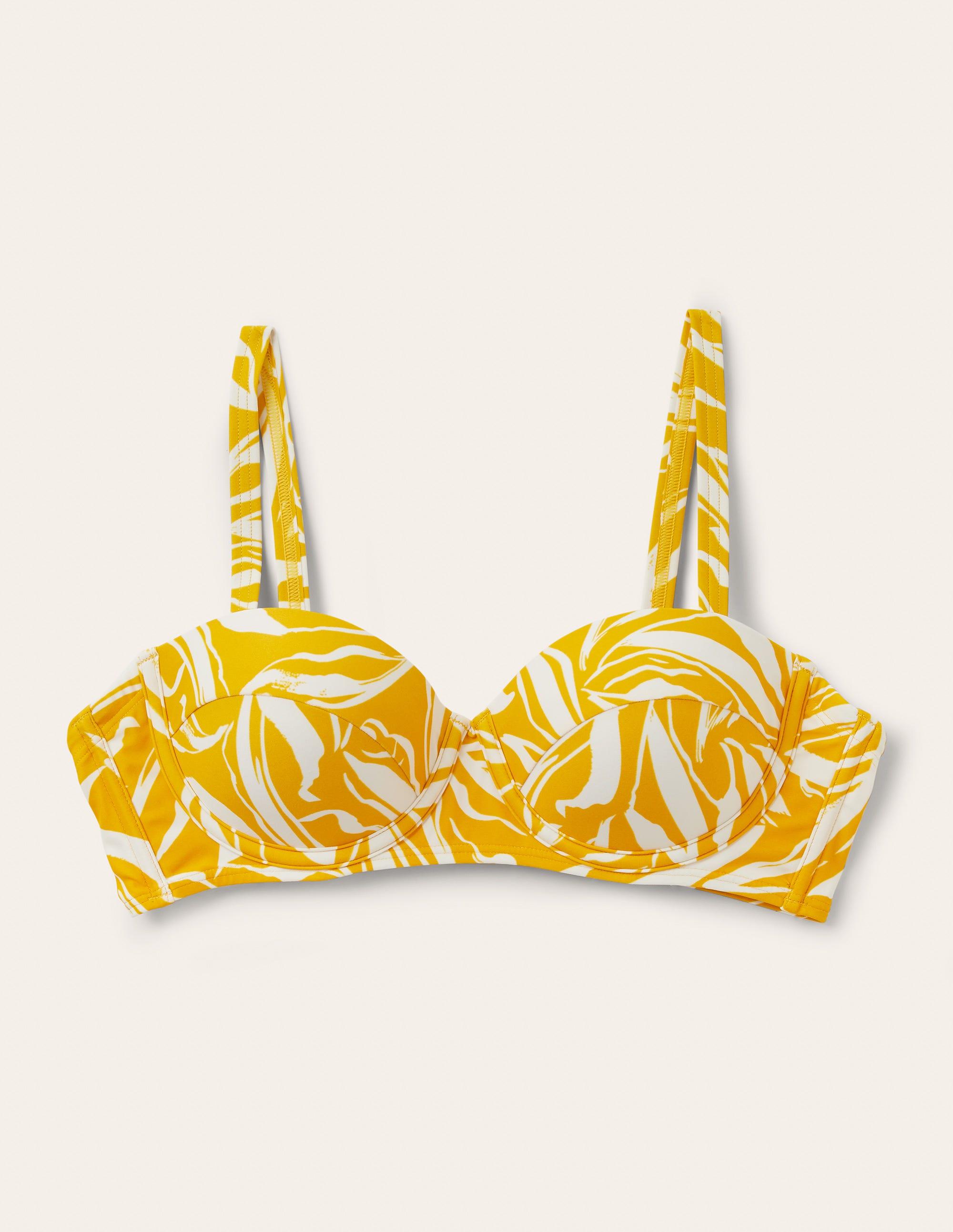 Boden Kythira Cup-size Bikini Top Yellow | Lyst UK