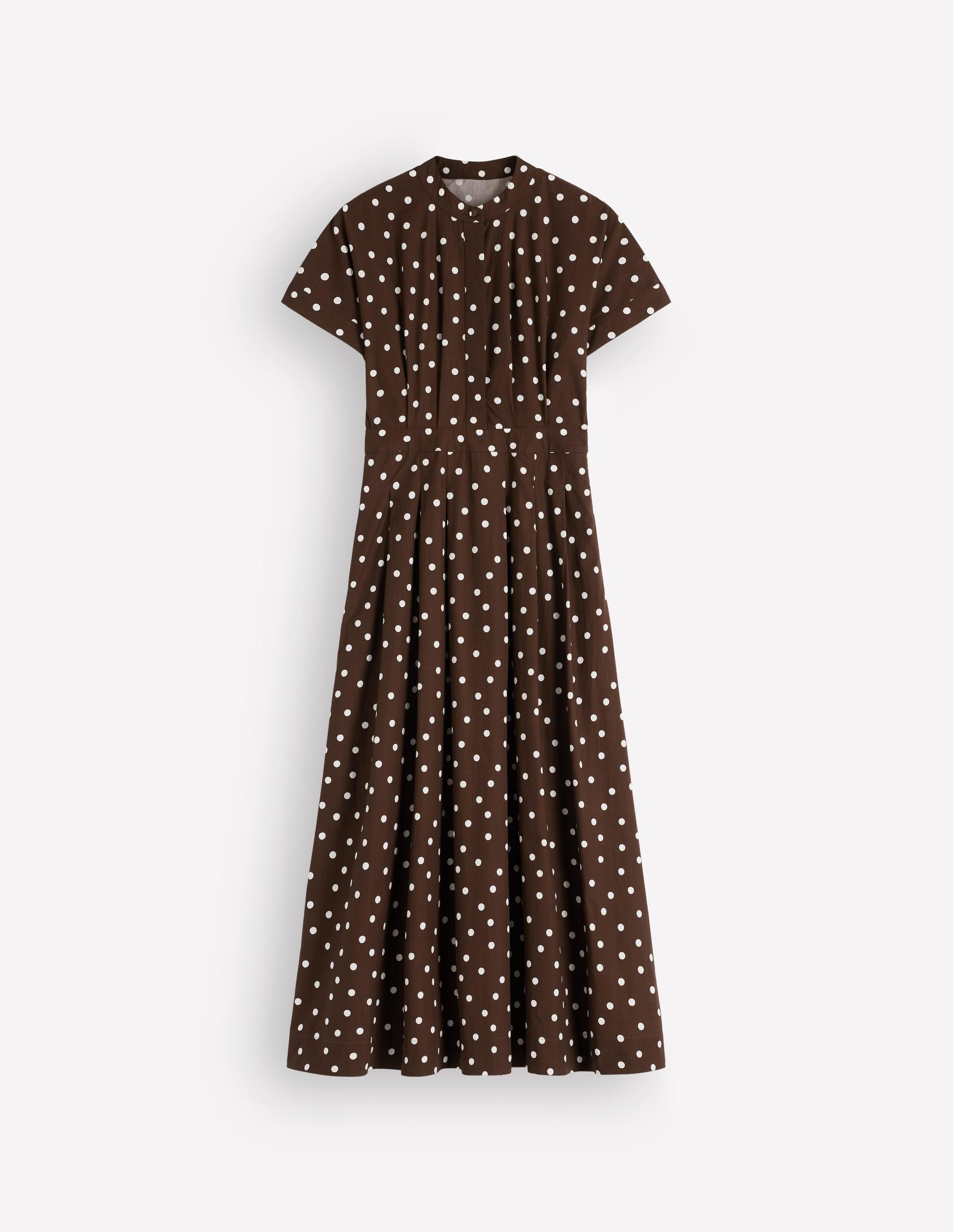 boden brown polka dot dress This Morning's Jo Good, 71, wears the polka dot dress of the season