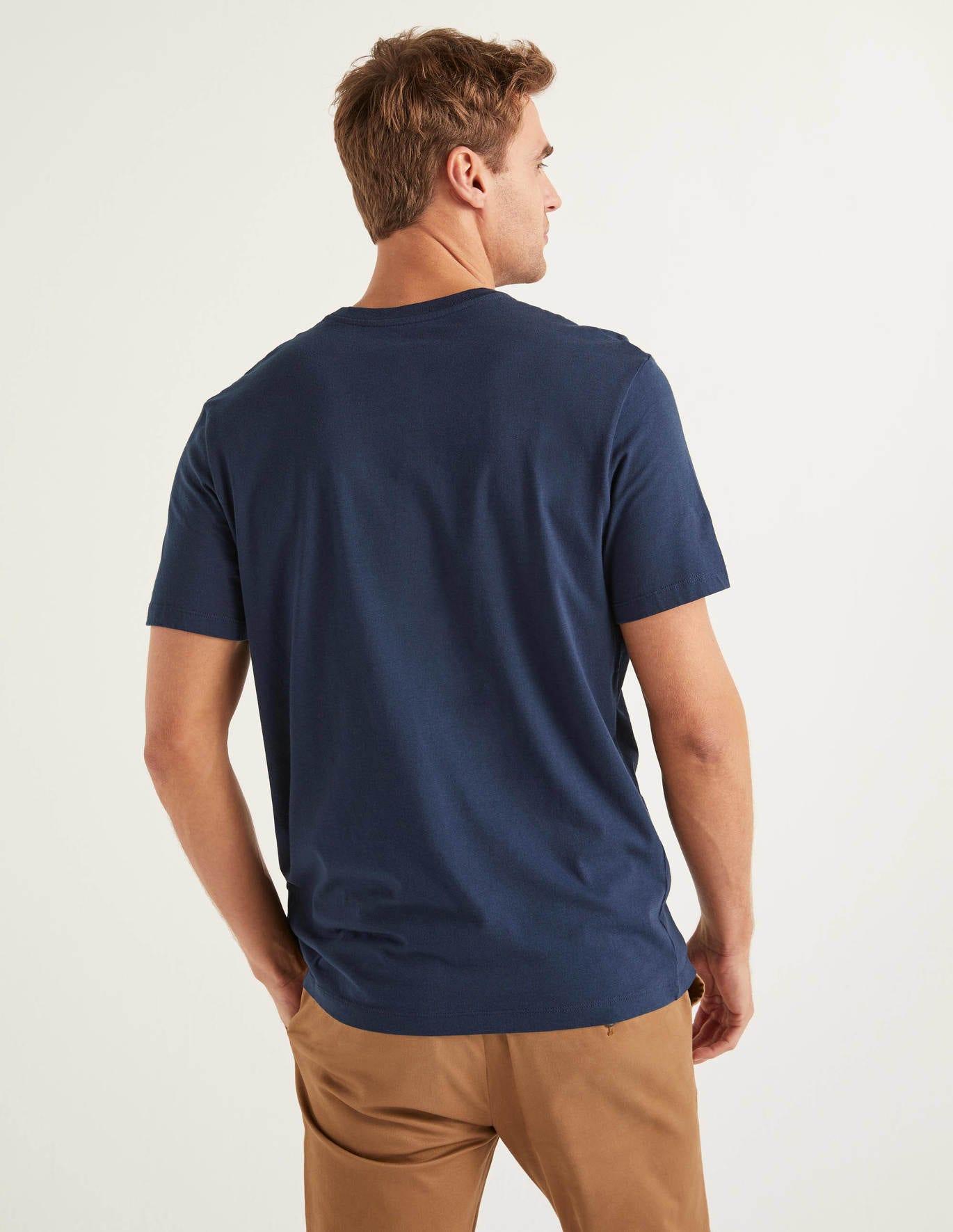 Boden Cotton Washed T-shirt Classic Navy in Blue for Men - Lyst