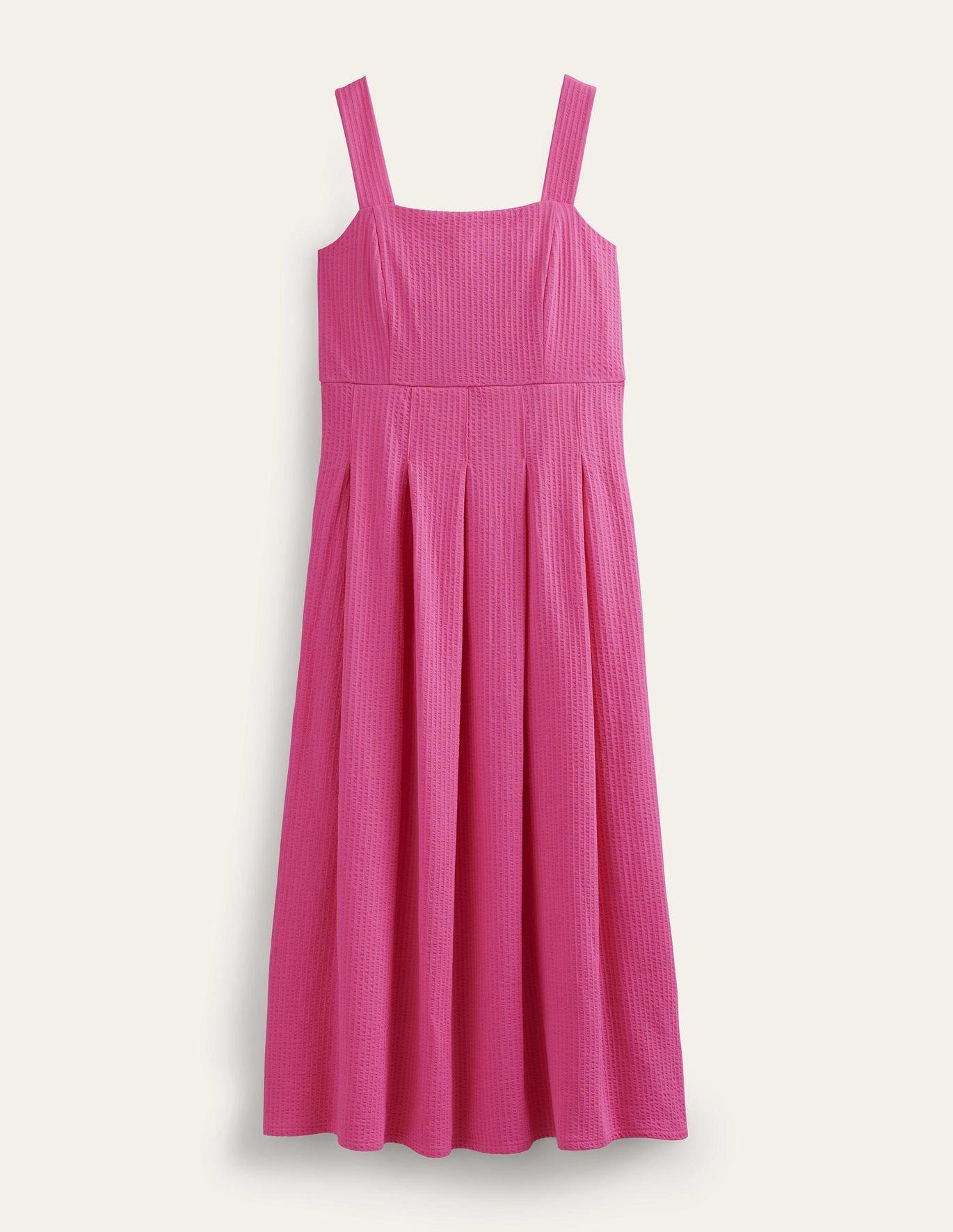 Boden Maxi Empire Tiered Dress in Pink | Lyst