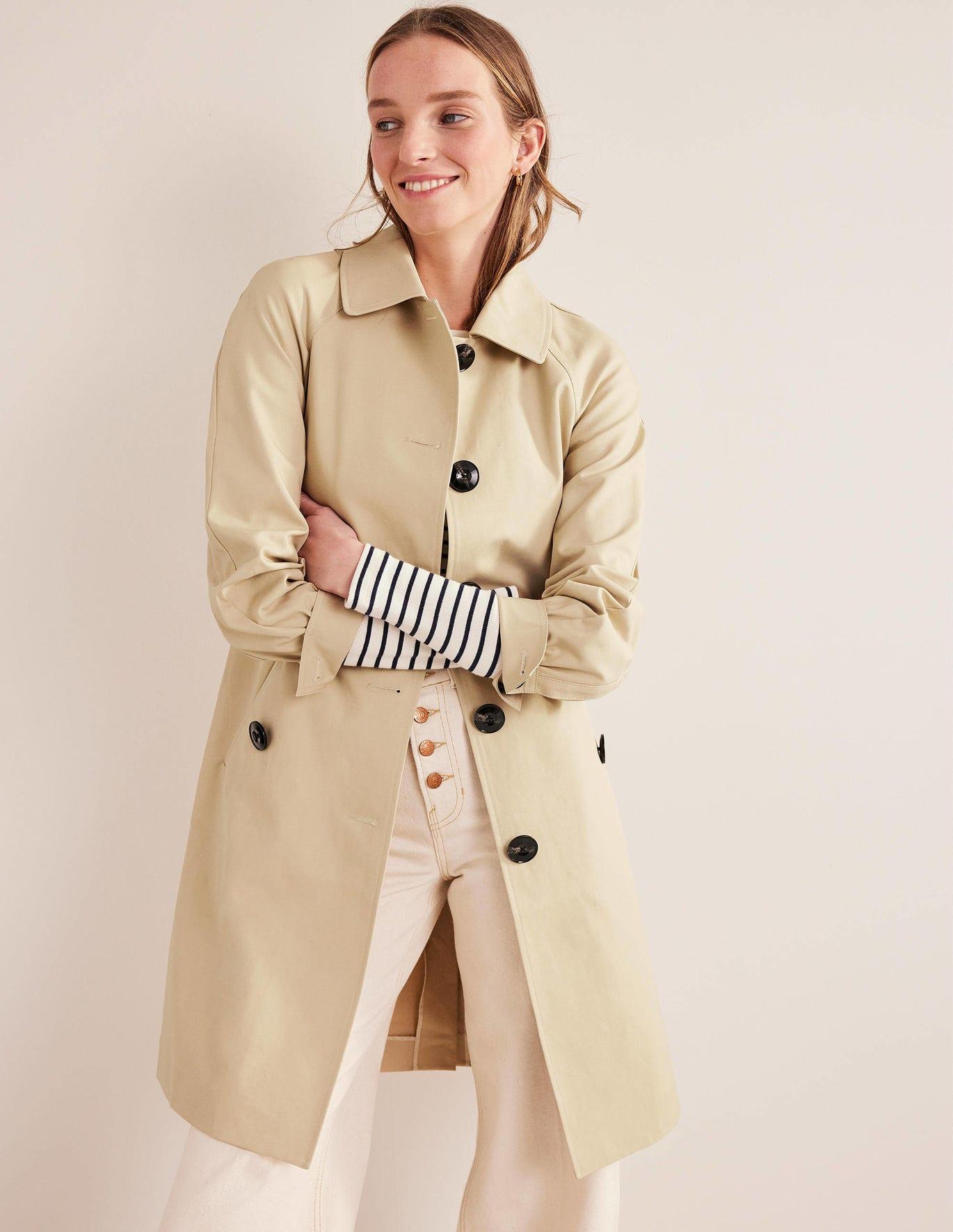 Boden Belted Trench Coat in Natural | Lyst