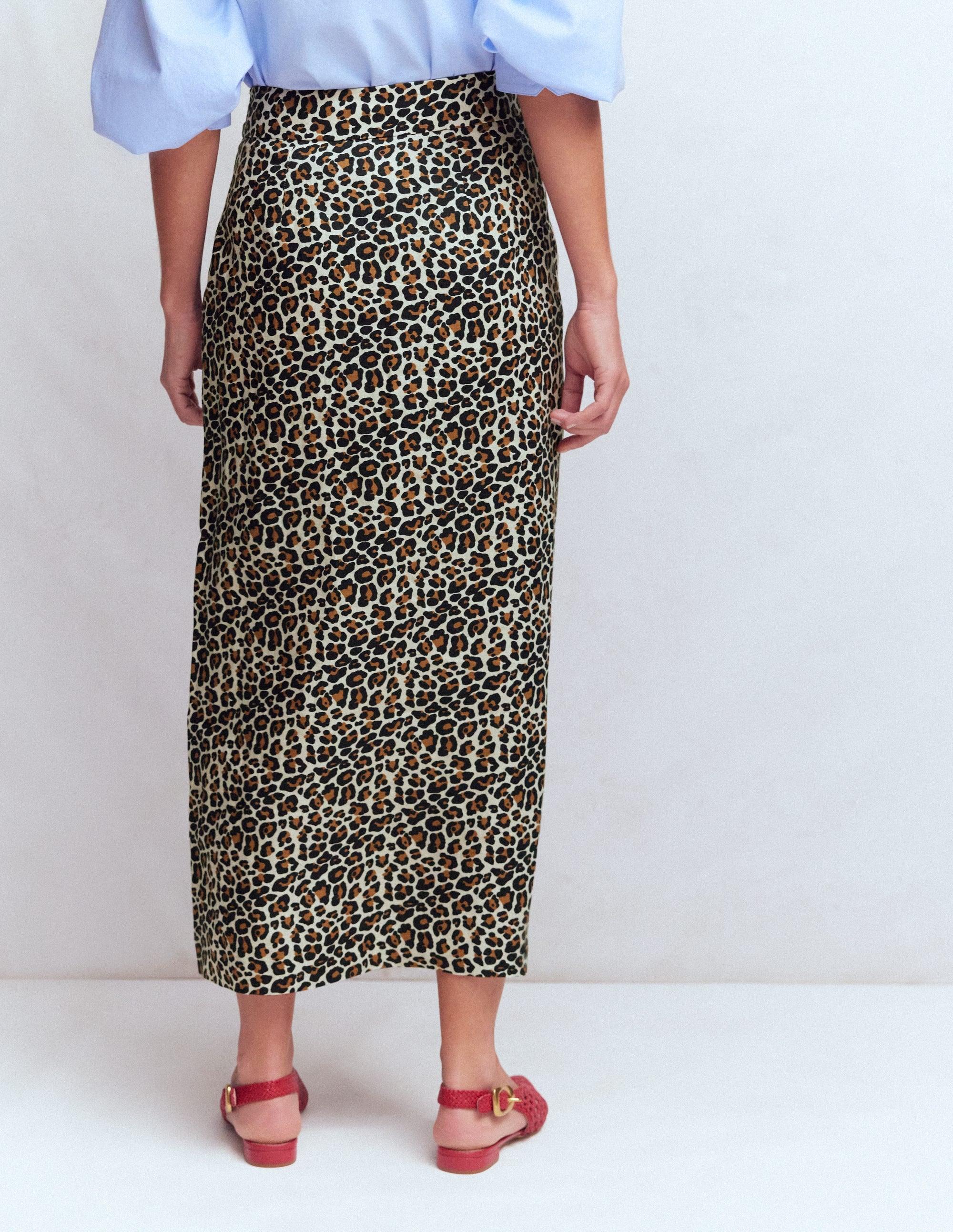 Jupe Midi Crayon Femme Boden Taille 12 - Laine Multicolore à Pois - Droite Et Crayon