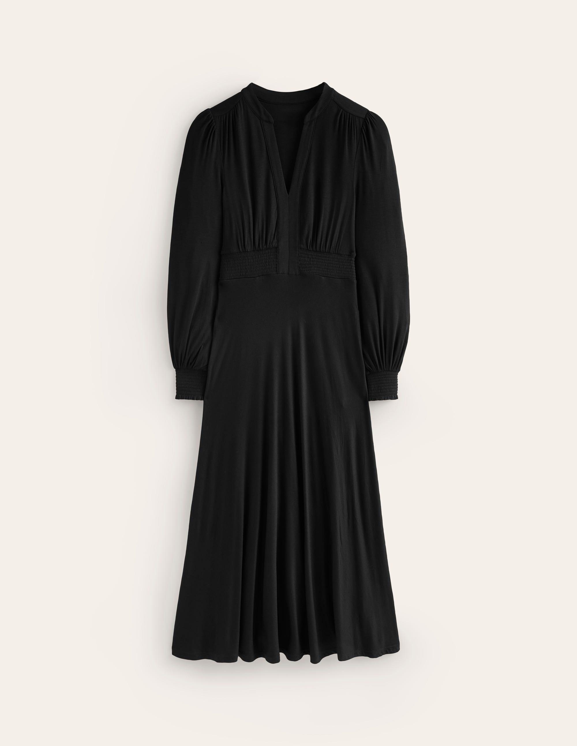 midi halter cocktail dress Miss Circle Women's Delaney Lapel Halter Midi A-Line Dress - Black