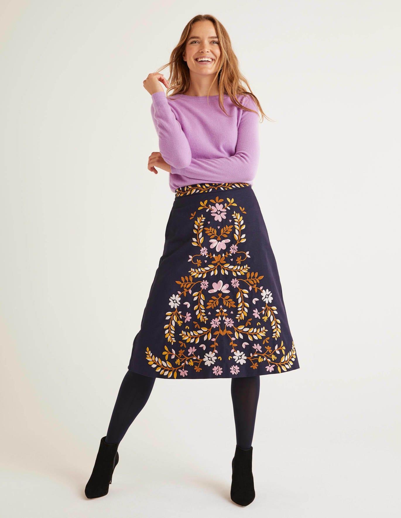 boden floral skirt