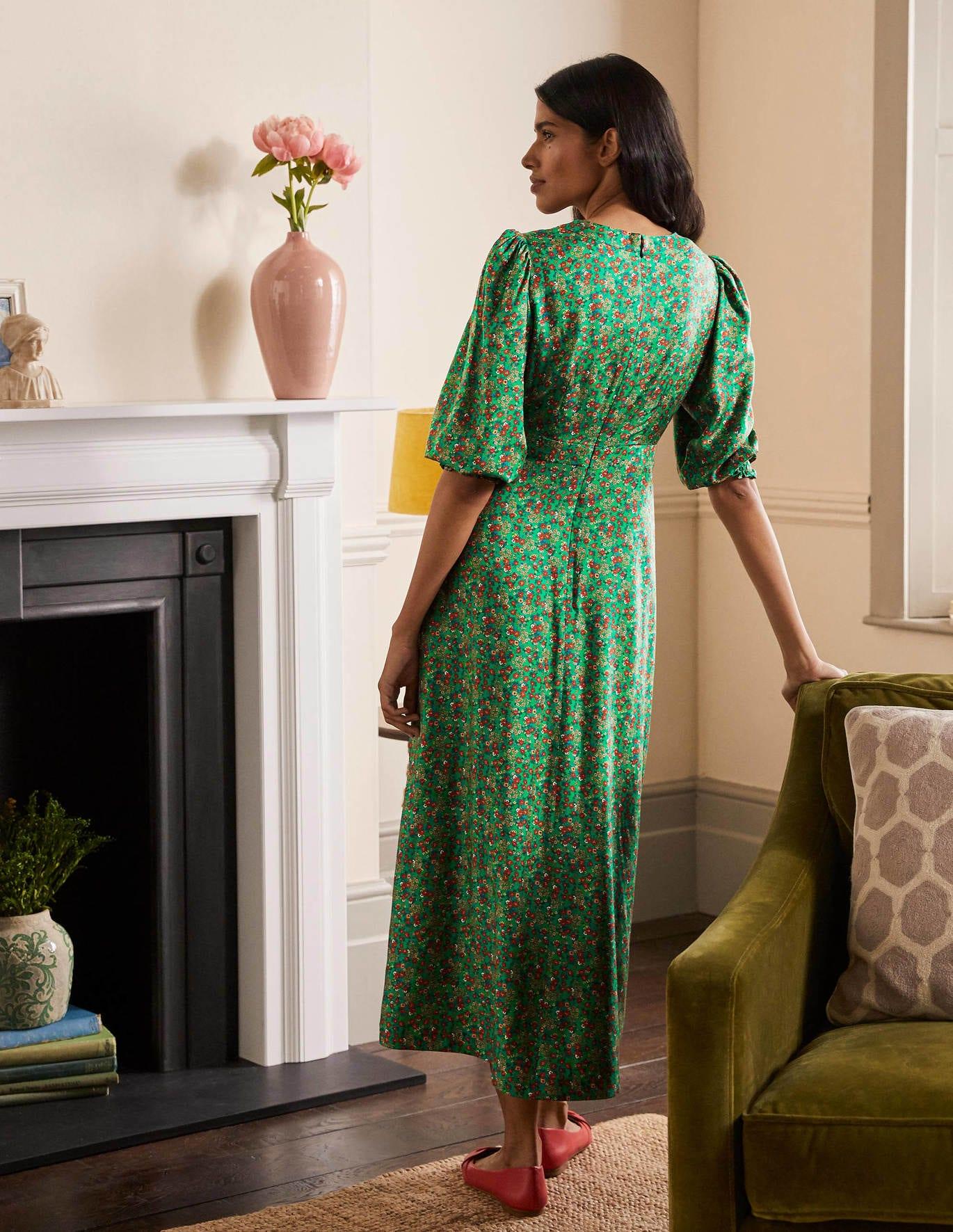 Boden Iris Midi Dress Sapling, Pretty 