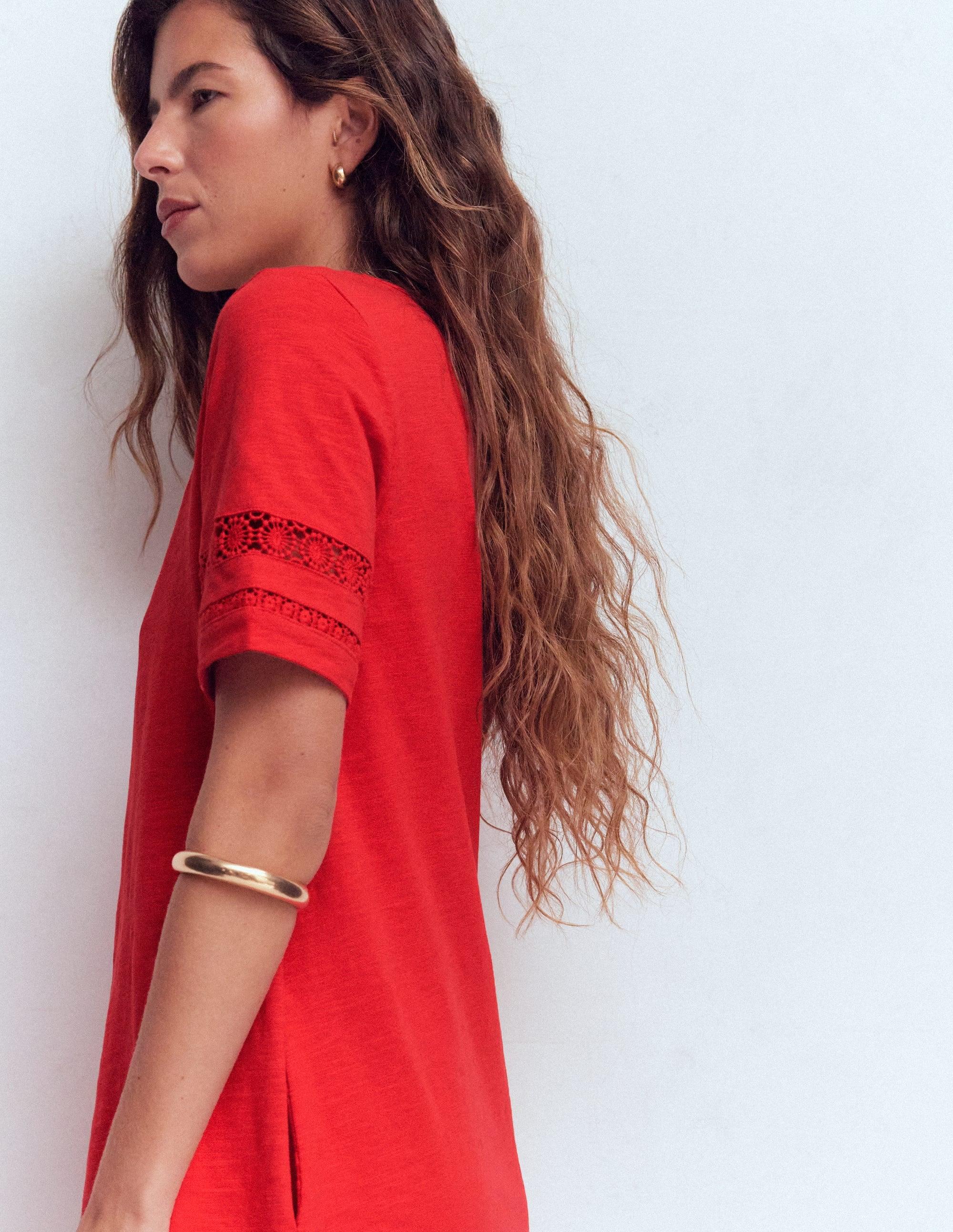 Boden Hattie Jersey T-Shirt Dress in Red | Lyst
