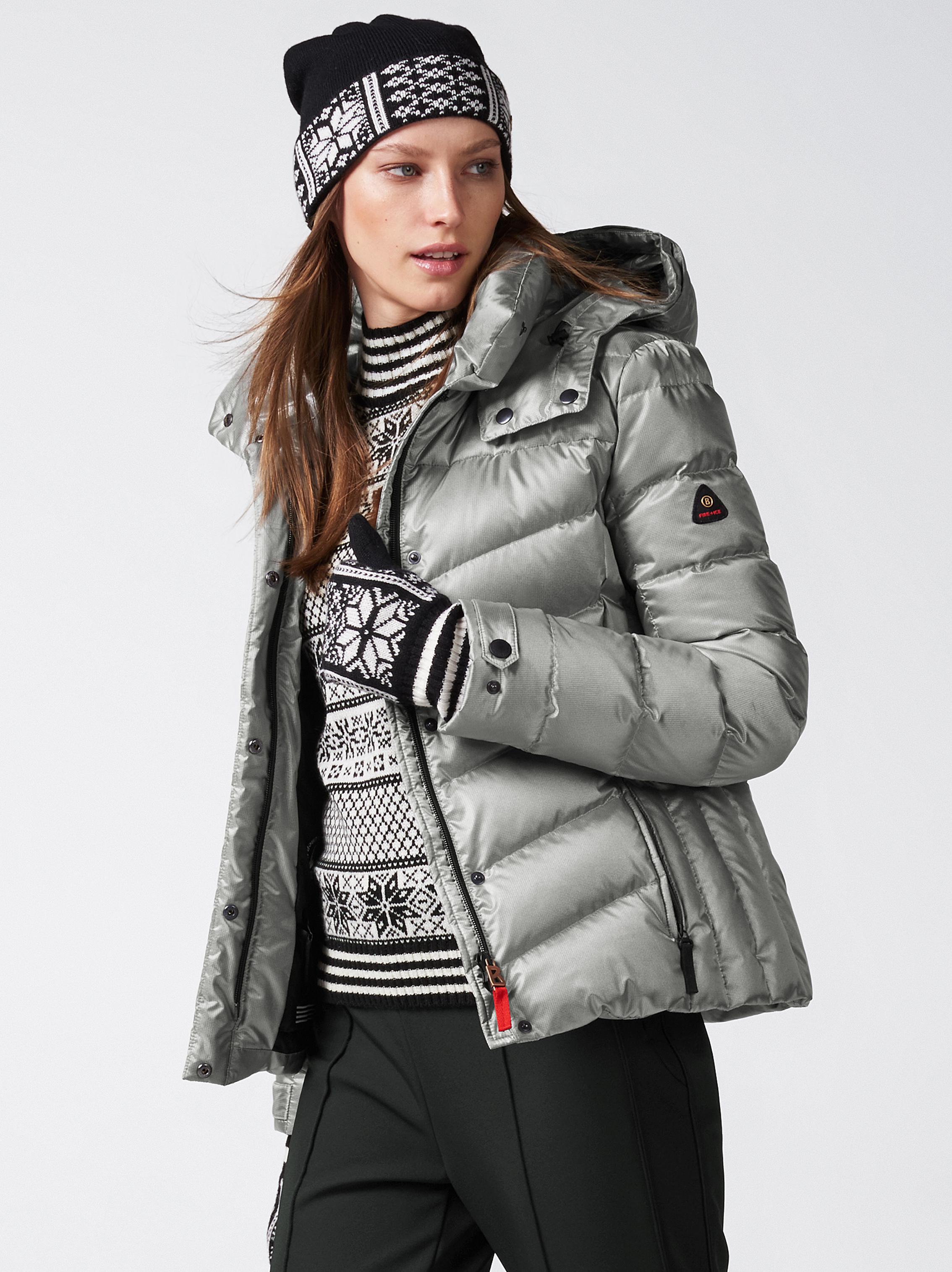 Download Bogner Fur Ski Down Jacket Sally in Metallic - Lyst