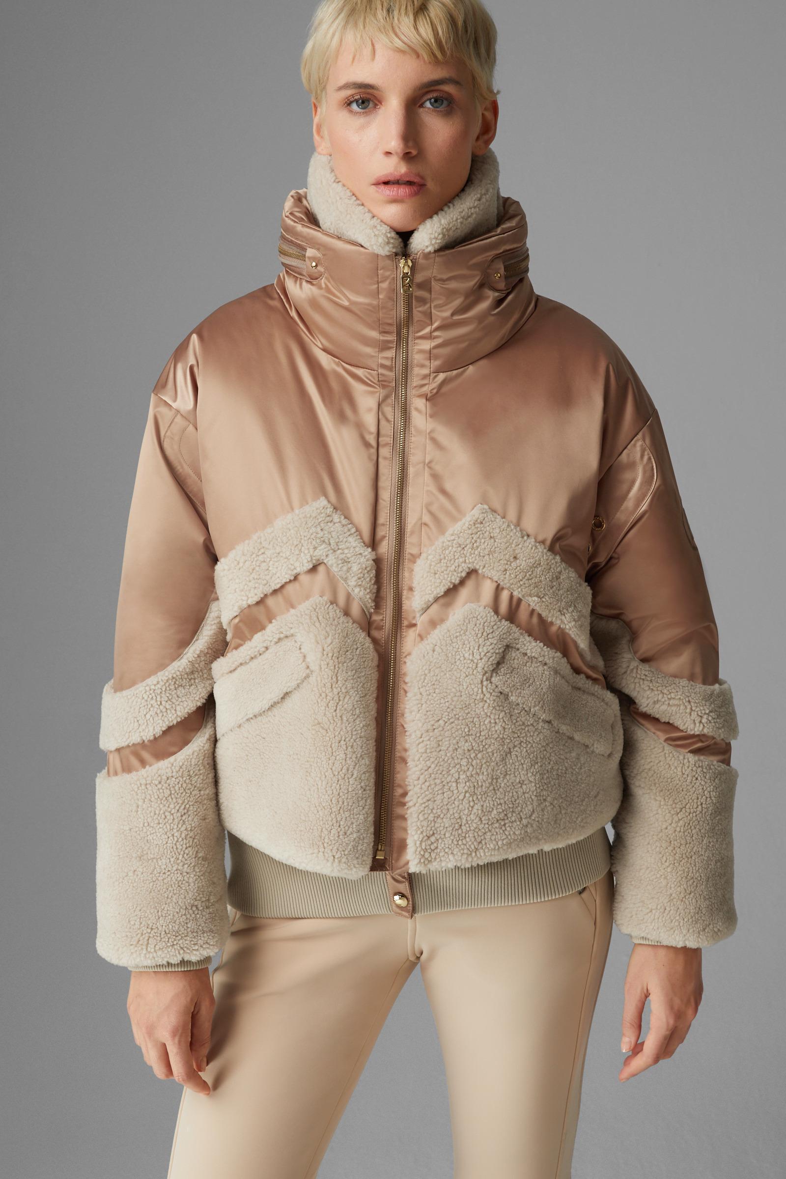 Bogner Milia Down Ski Jacket in Natural Lyst