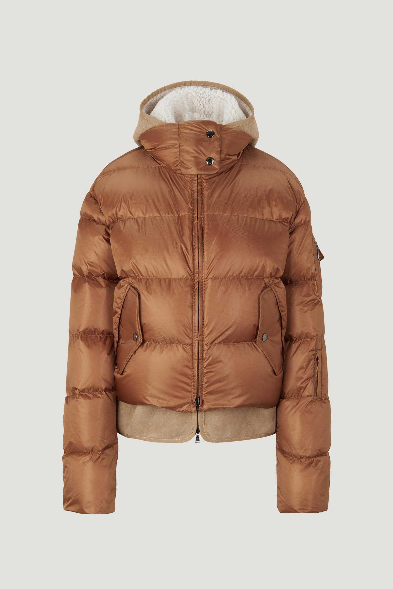 Bogner Lily Quilted Down Jacket in Brown | Lyst