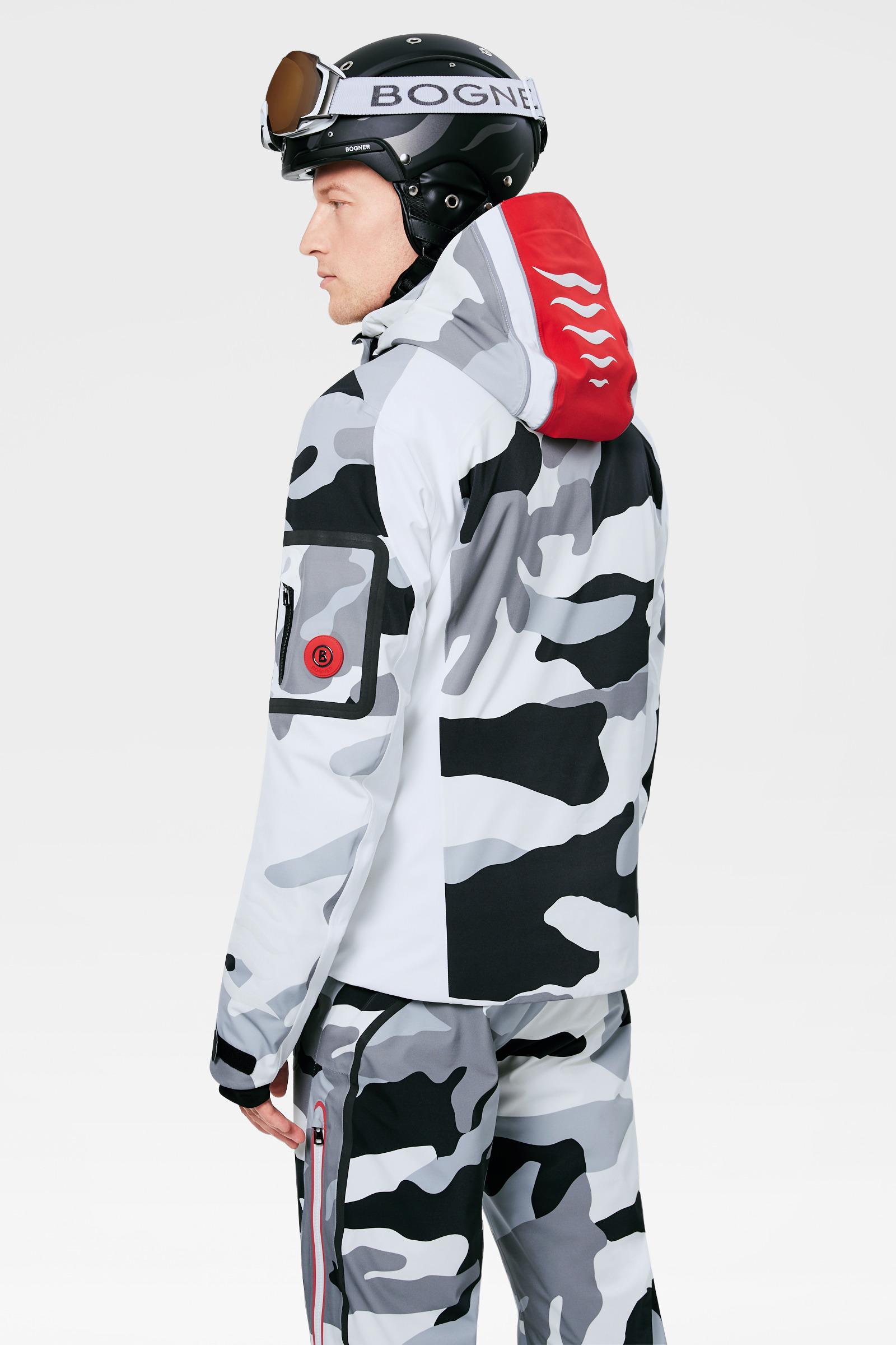 Bogner Jerry Ski Jacket In Off-white/black/grey for Men | Lyst Australia