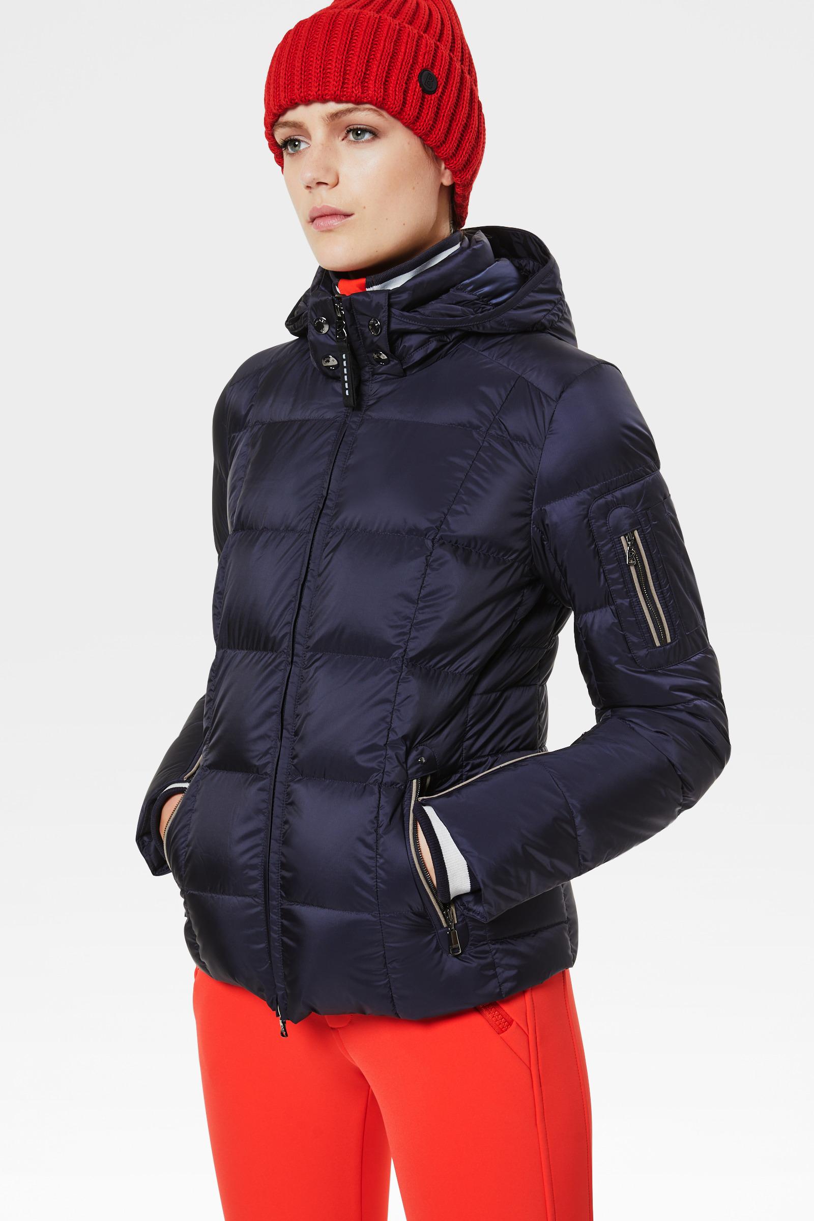 navy ski jacket womens