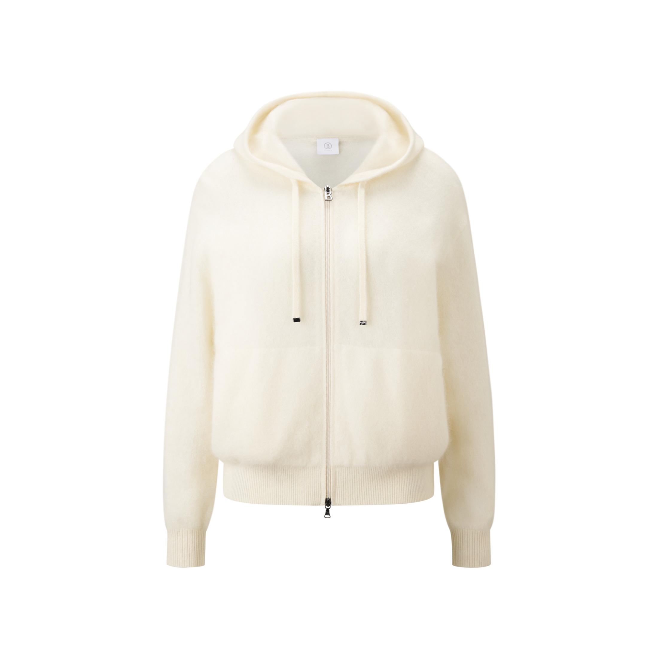 Bogner Sissi Cashmere Hoodie Jacket in Natural Lyst UK