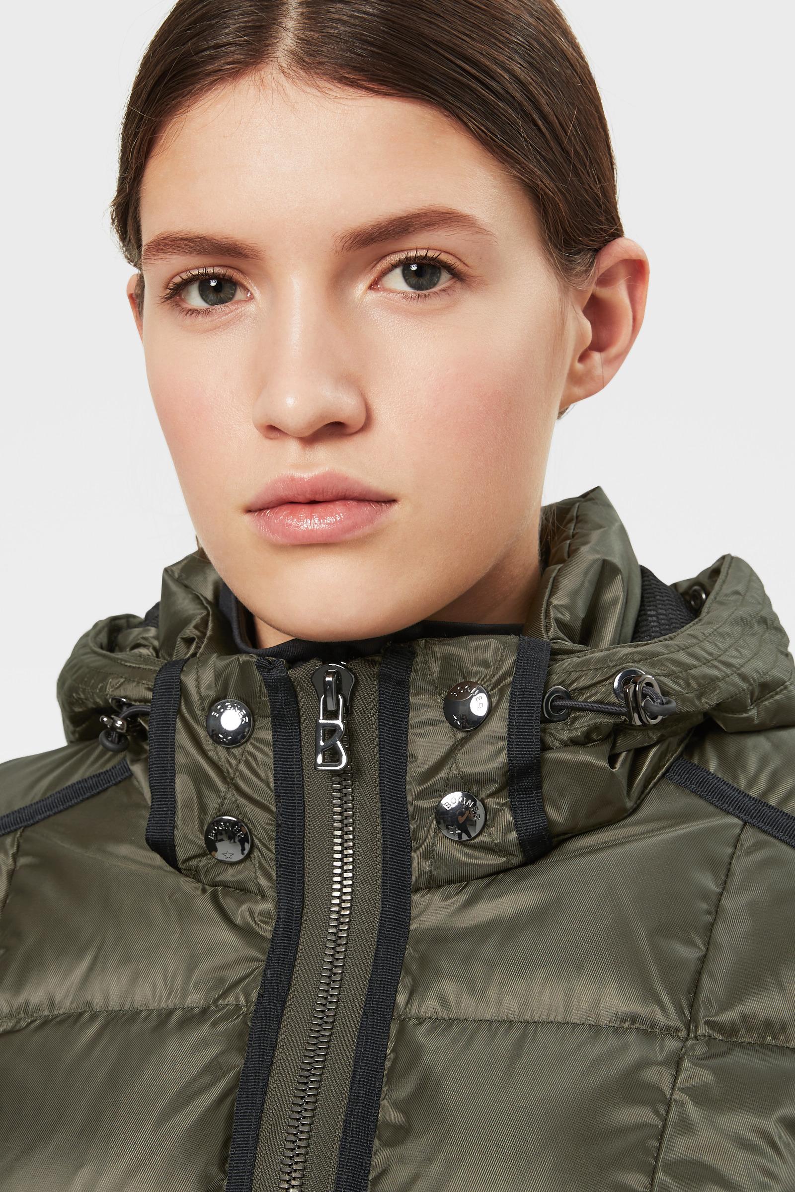 olive green ski jacket