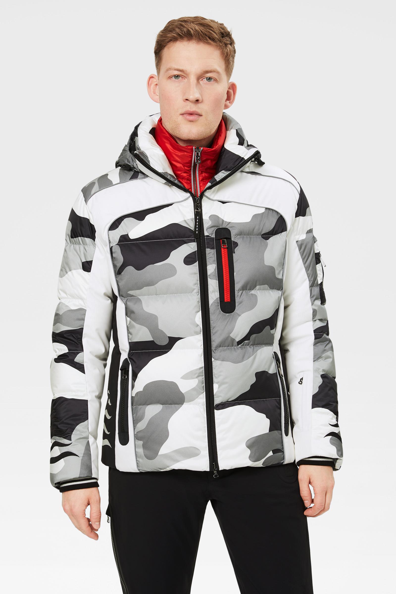 Bogner Jay Down Ski Jacket In Off-white/black/gray for Men | Lyst Canada