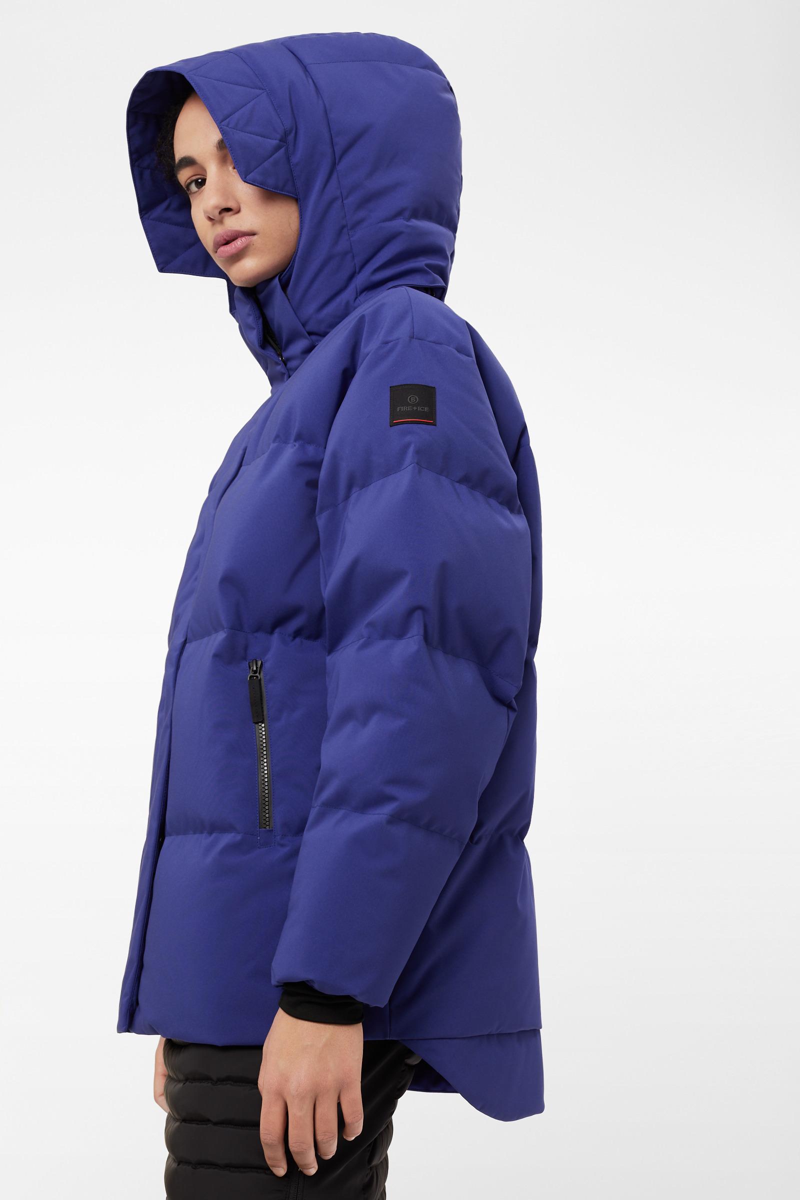 bright blue ski jacket