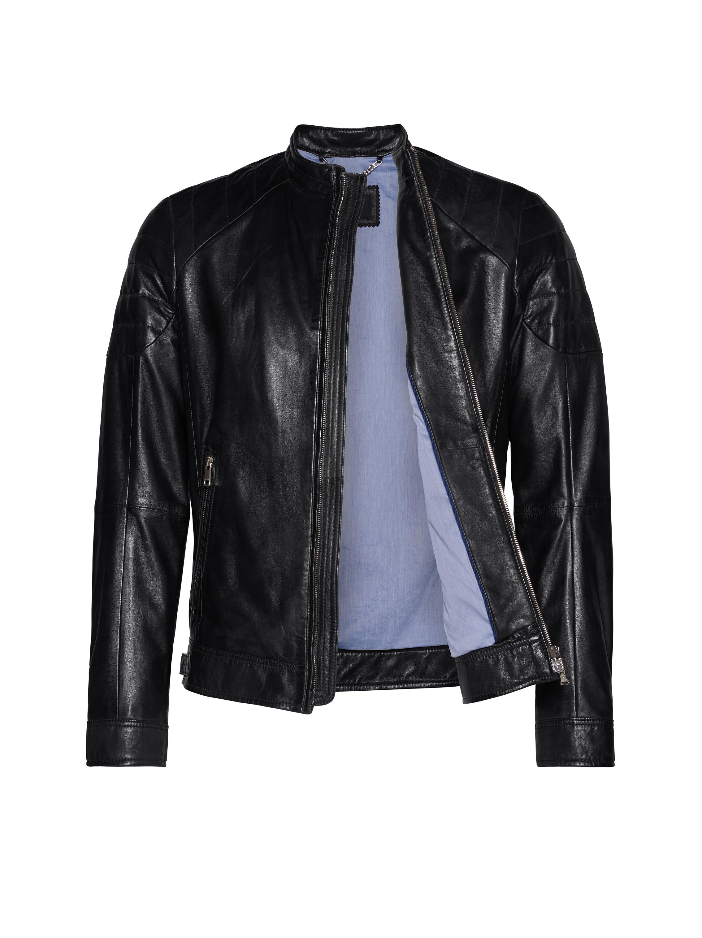Bogner Leather Jacket Roy-l in Black for Men | Lyst