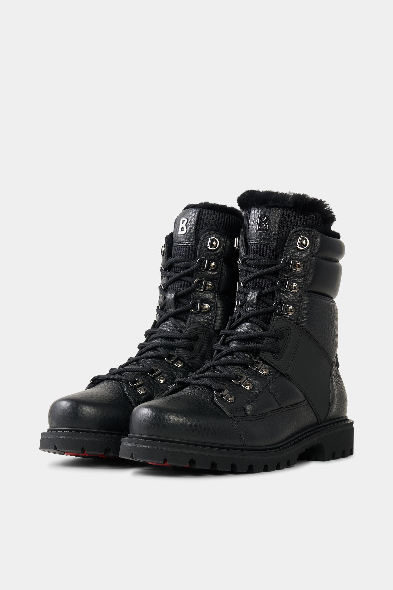 Bogner Lace-Up Boots Helsinki With Spikes For in Black for 