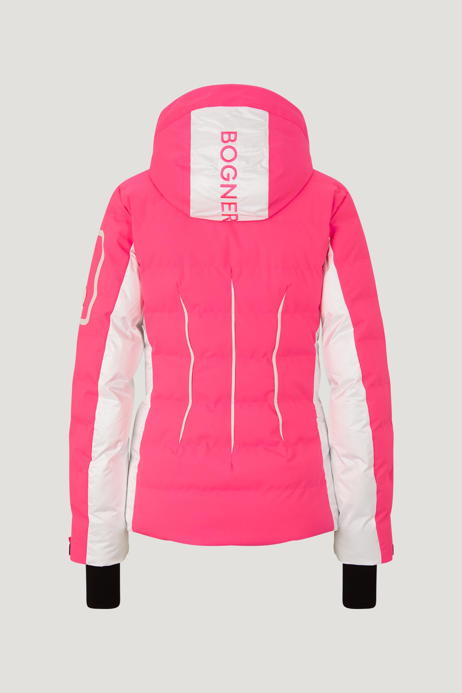 Bogner Rubber Elly Ski Jacket in Pink/White (Pink) | Lyst