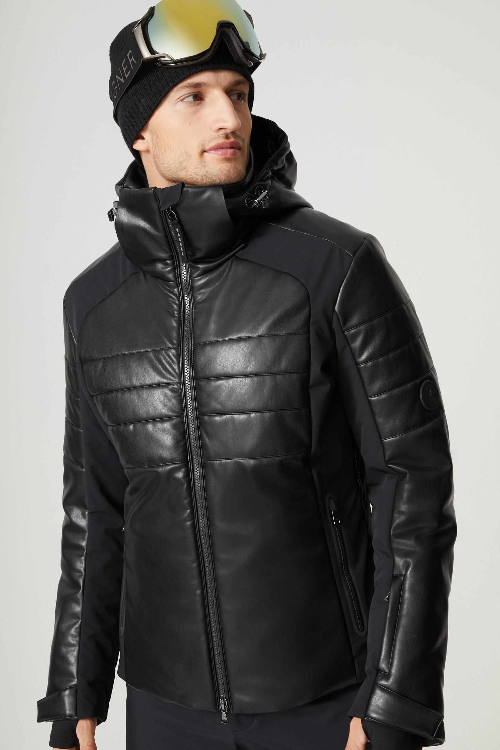Bogner Jed Leather Ski Jacket in Black for Men | Lyst