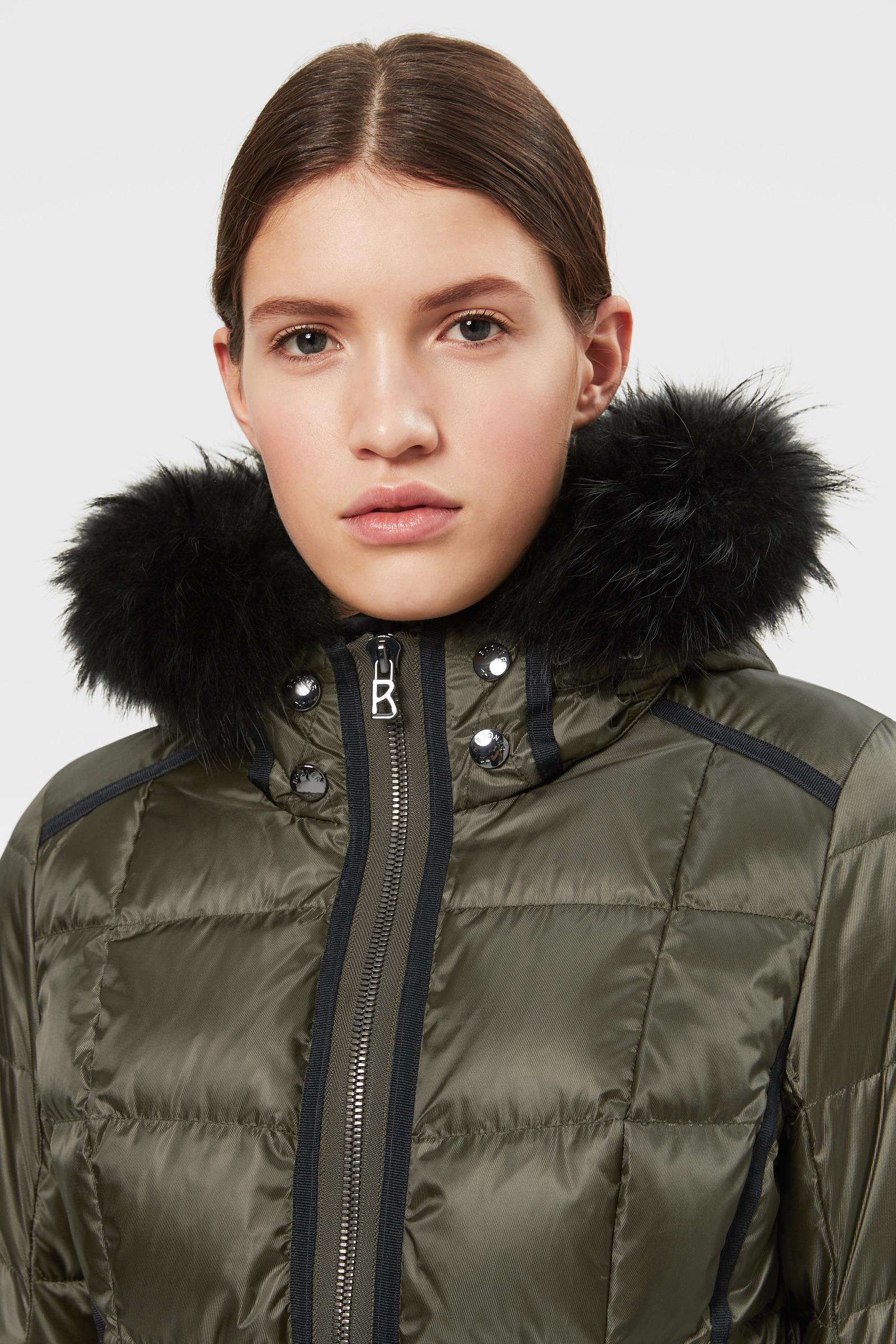 olive green ski jacket