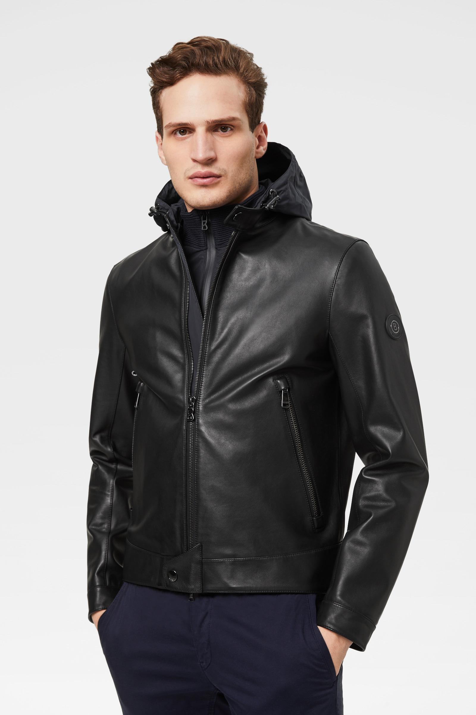 Bogner Lucas Leather Jacket In Black for Men | Lyst Canada