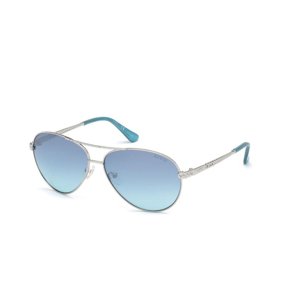 Guess Ladies' Sunglasses Gu7470-s Shiny Light Nickeltin in Blue | Lyst