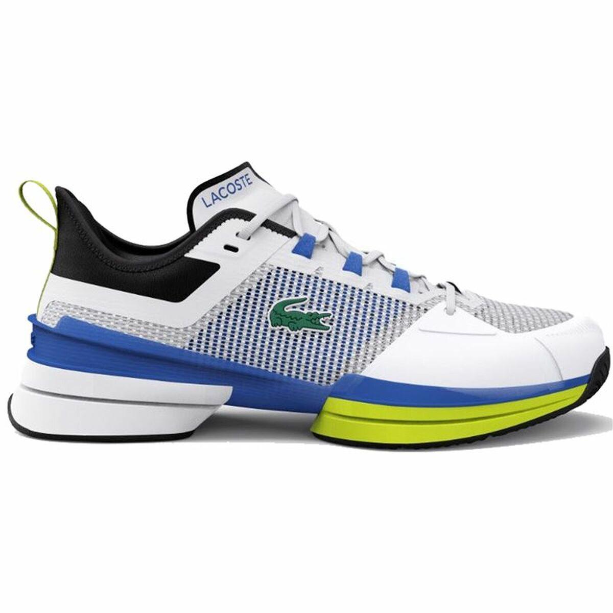 Lacoste Men's Tennis Shoes Aglt Clay Court 222 White Men in Blue for