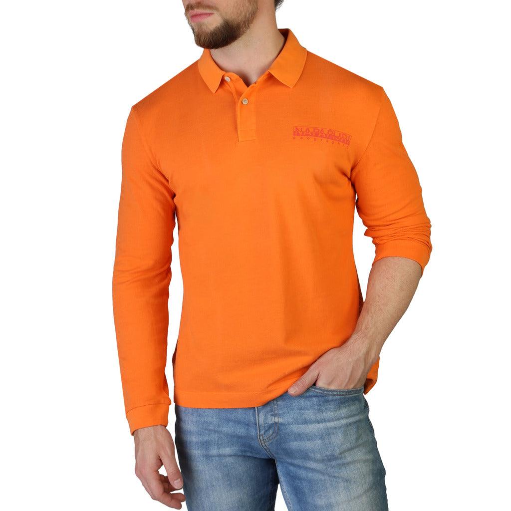 Napapijri Polo T-shirt in Orange for 