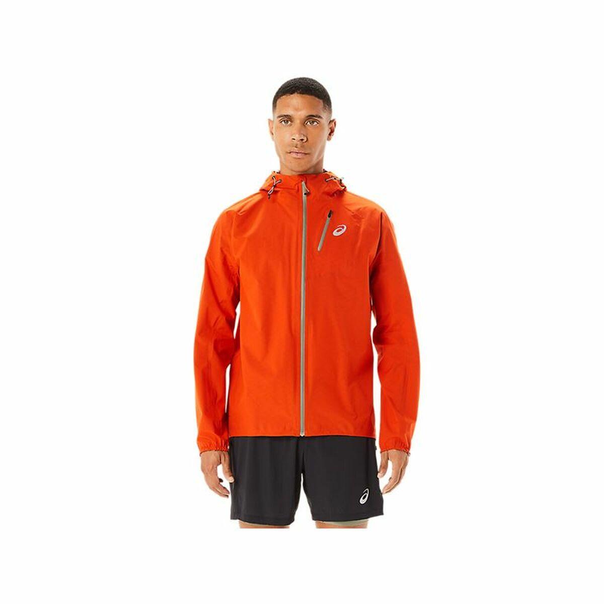 Asics Men's Sports Jacket Fujitrail Orange in Red for Men | Lyst