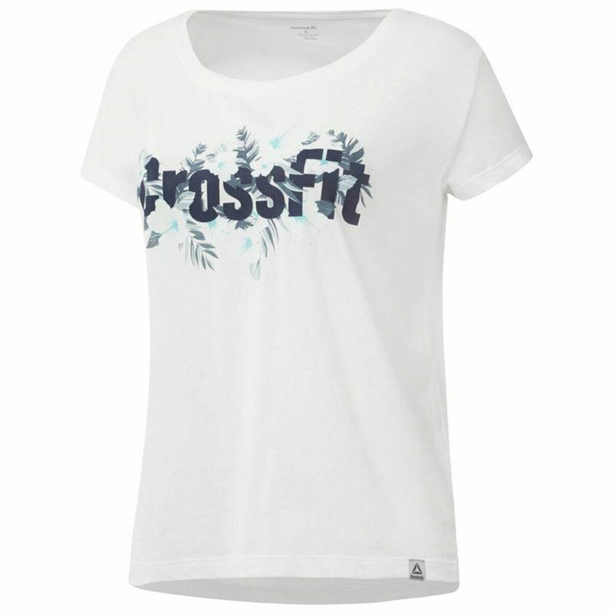 Reebok Women's Short Sleeve T-shirt Floral Easy Crossfit White | Lyst