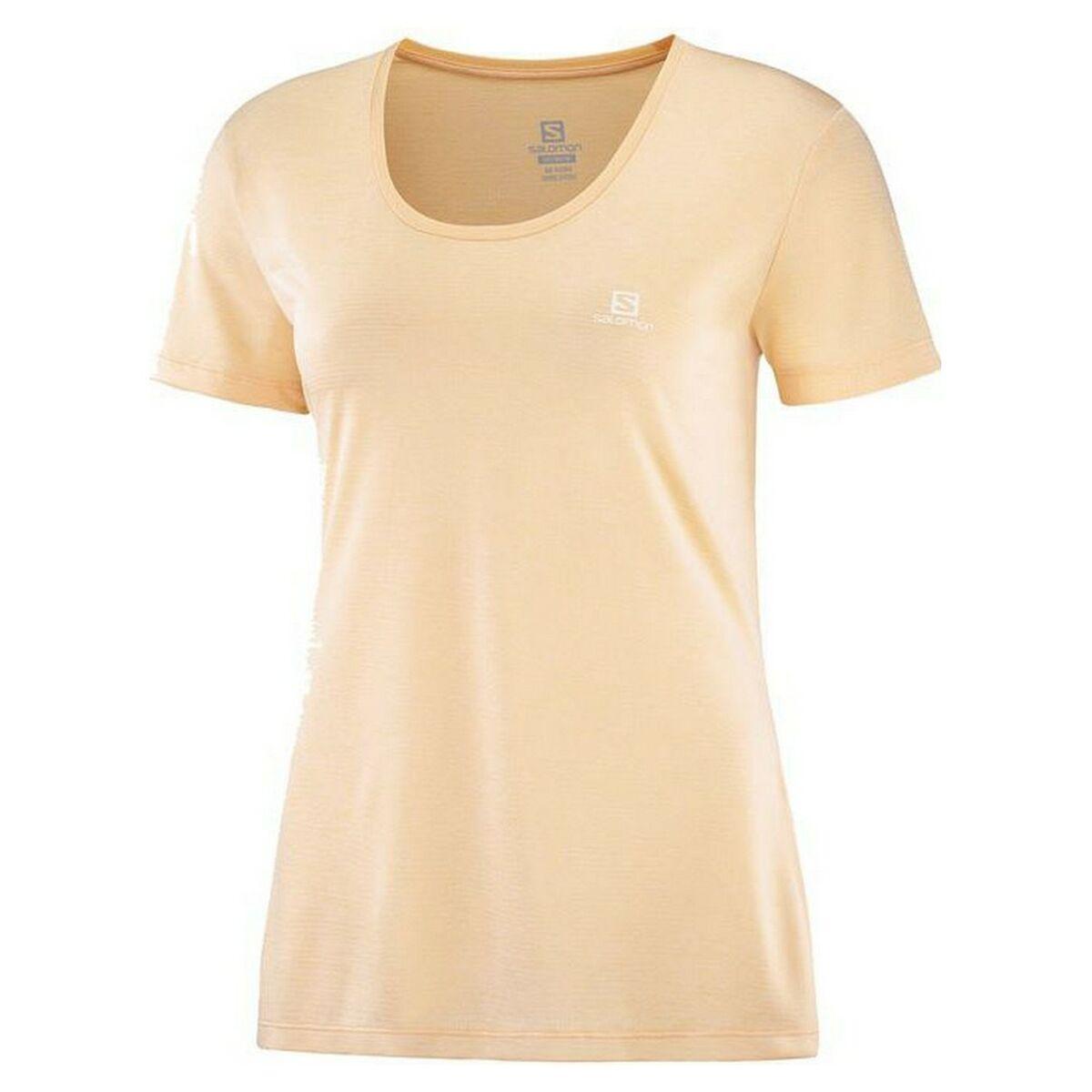 Salomon Women's Short Sleeve T-shirt Agile Yellow Brown in Natural | Lyst