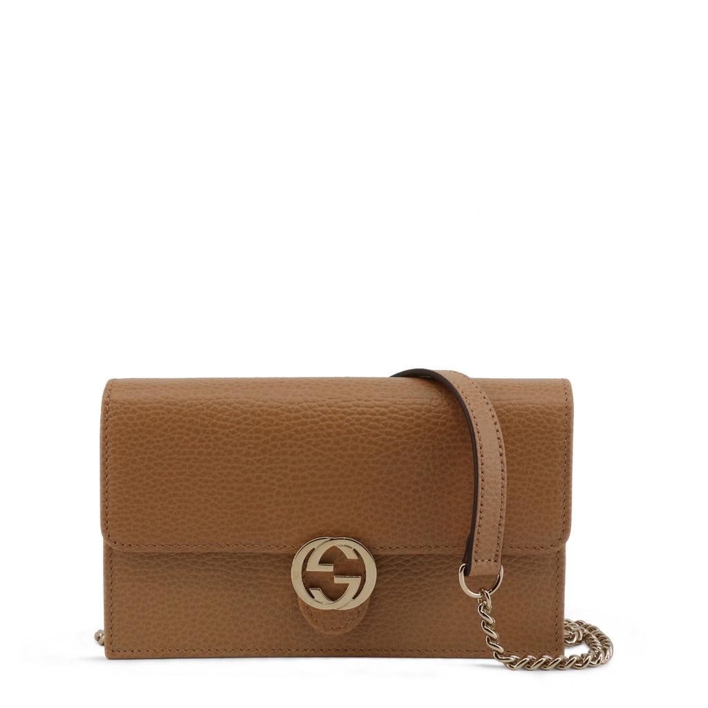 Gucci Leather GG Interlocking Crossbody Bag in Brown - Save 36% | Lyst