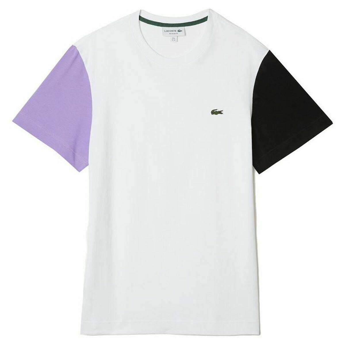 Lacoste Men's Short Sleeve T-shirt Colorblock White in Black for Men | Lyst