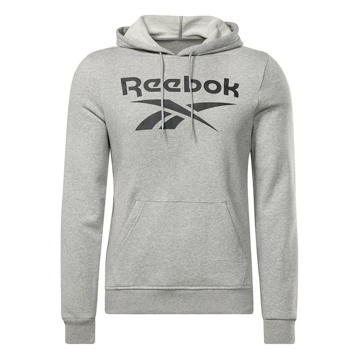 Reebok Men's Hoodie Ft Big Logo Oth Hz8786 Grey in Gray for Men