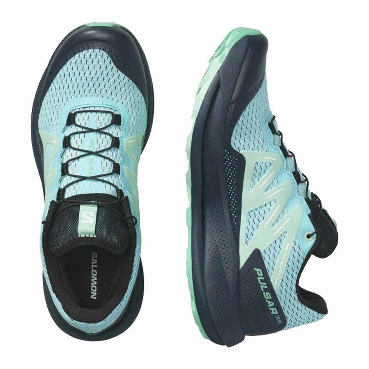 Salomon Sports Trainers For Women Pulsar Trail Moutain Aquamarine in Blue |  Lyst