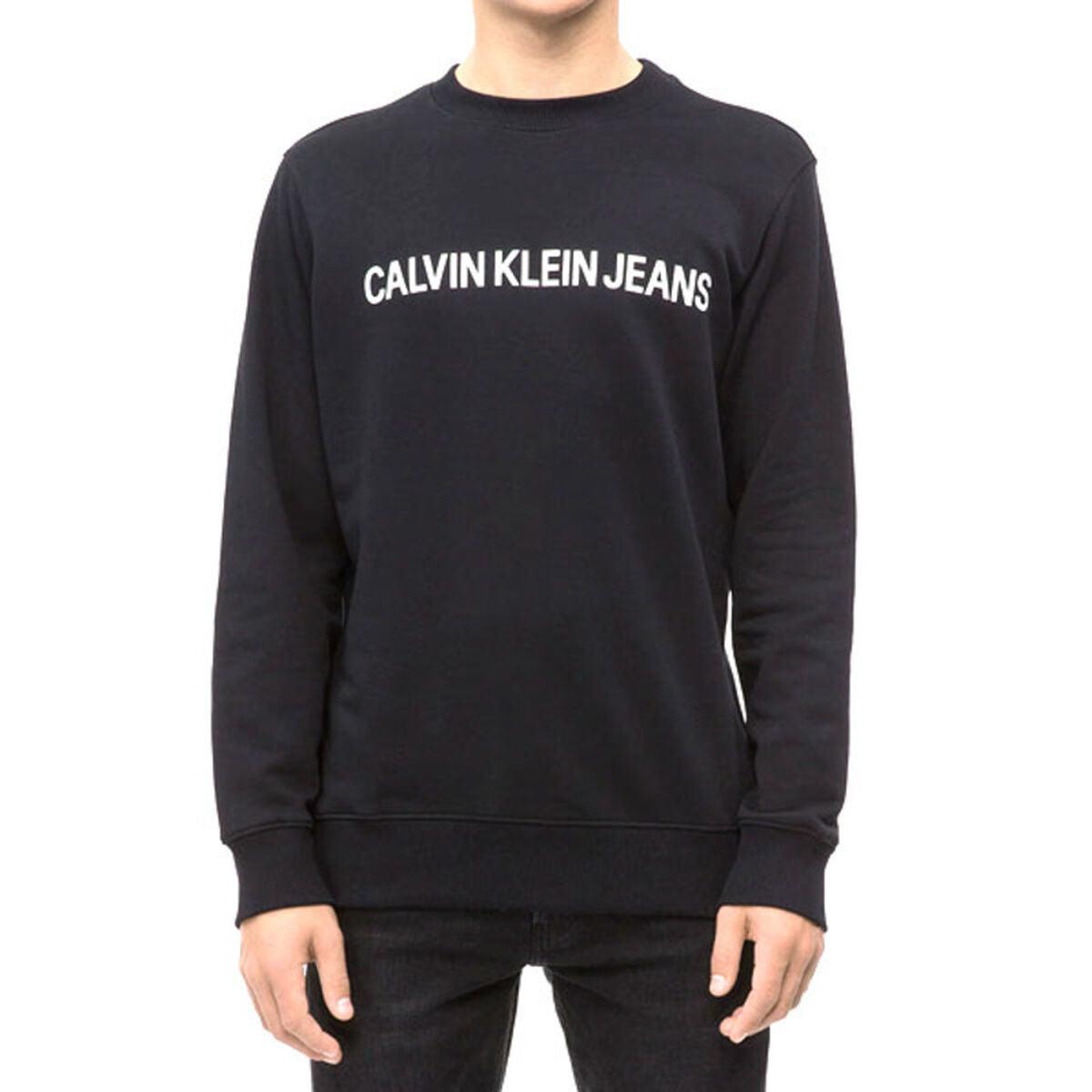 Calvin Klein Men's Sweatshirt Without Hood Core Logo Intitutional ...