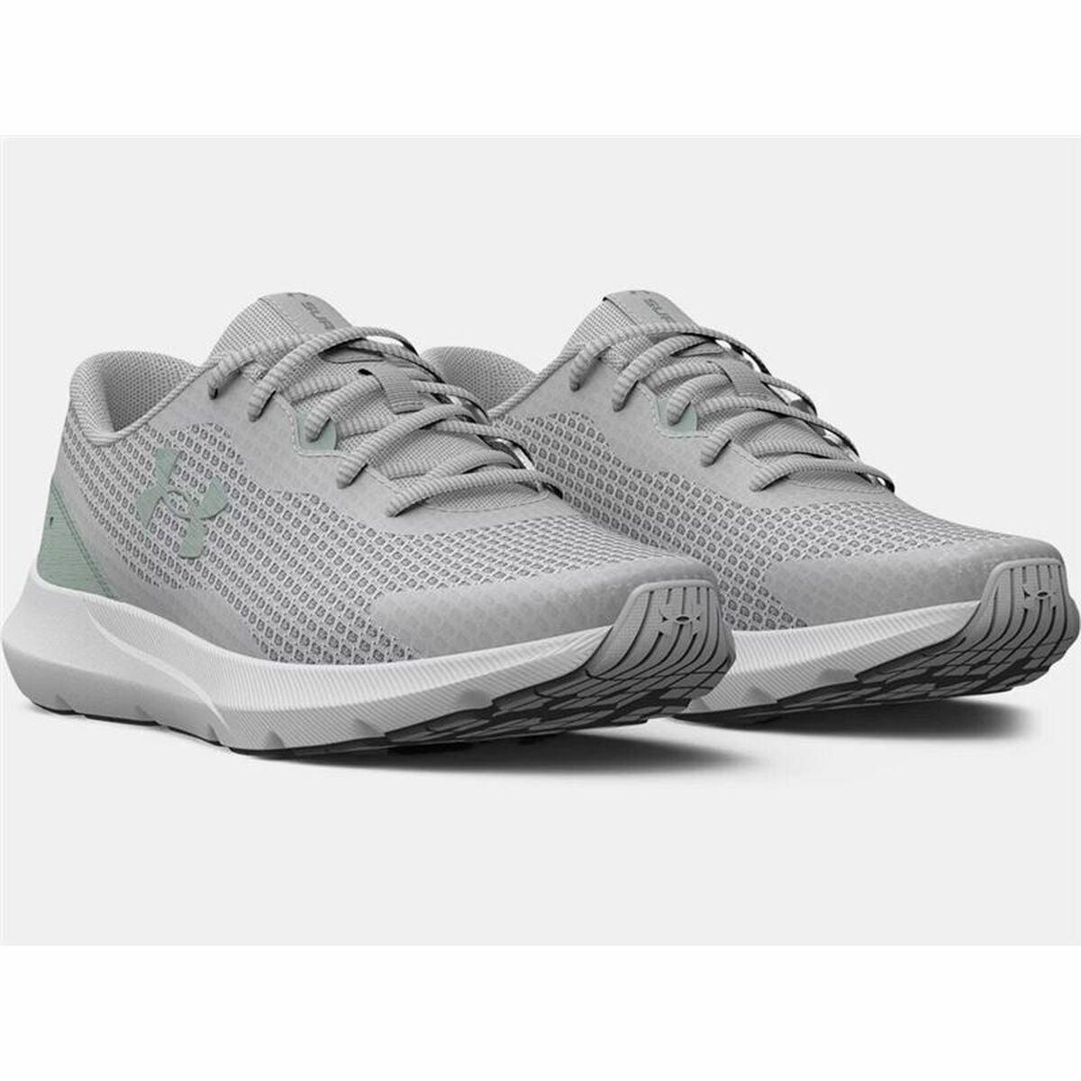 Under Armour Sports Trainers For Women Surge 3 Lady Light Grey in Gray |  Lyst