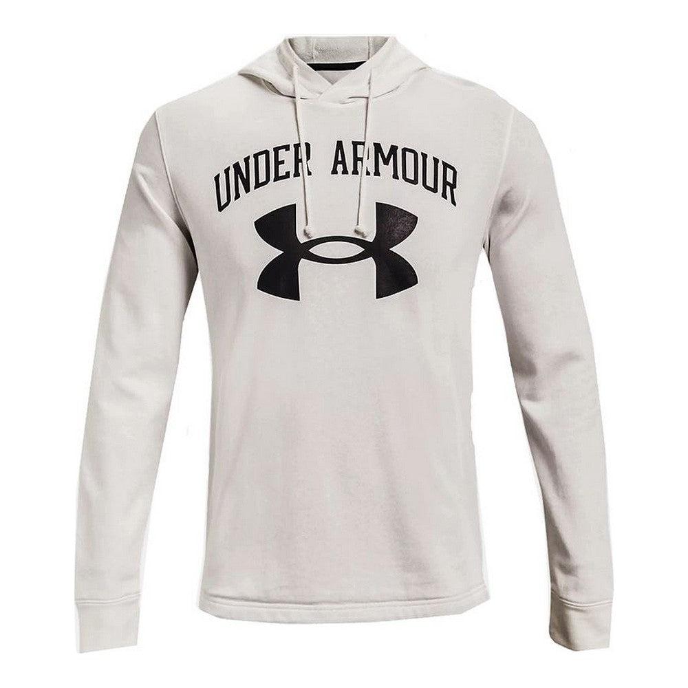 Under Armour Rival Fleece Long-Sleeve Hoodie for Men - Onyx White