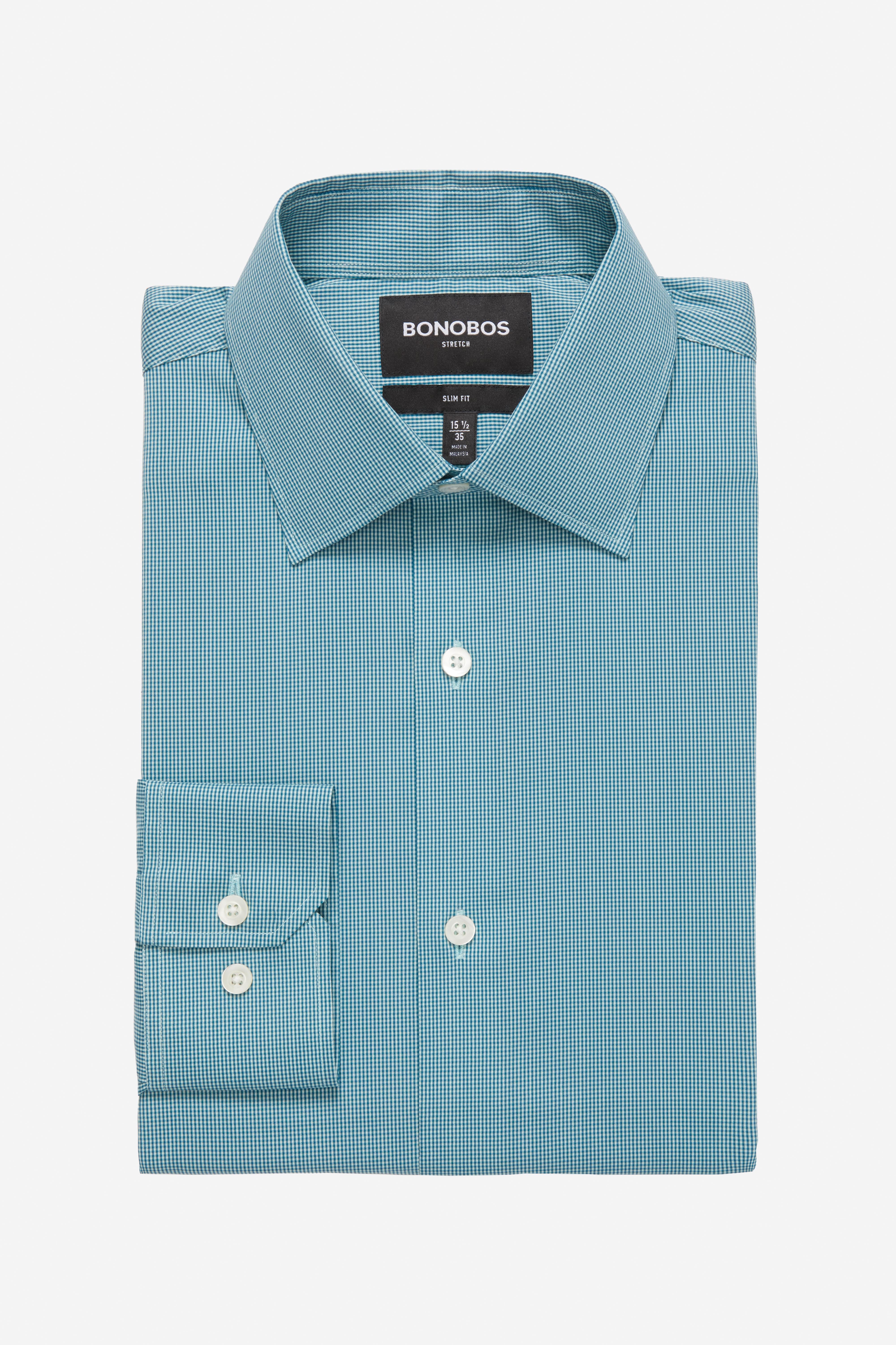 Bonobos Cotton Jetsetter Stretch Dress Shirt Extended Sizes in Blue for Men Lyst